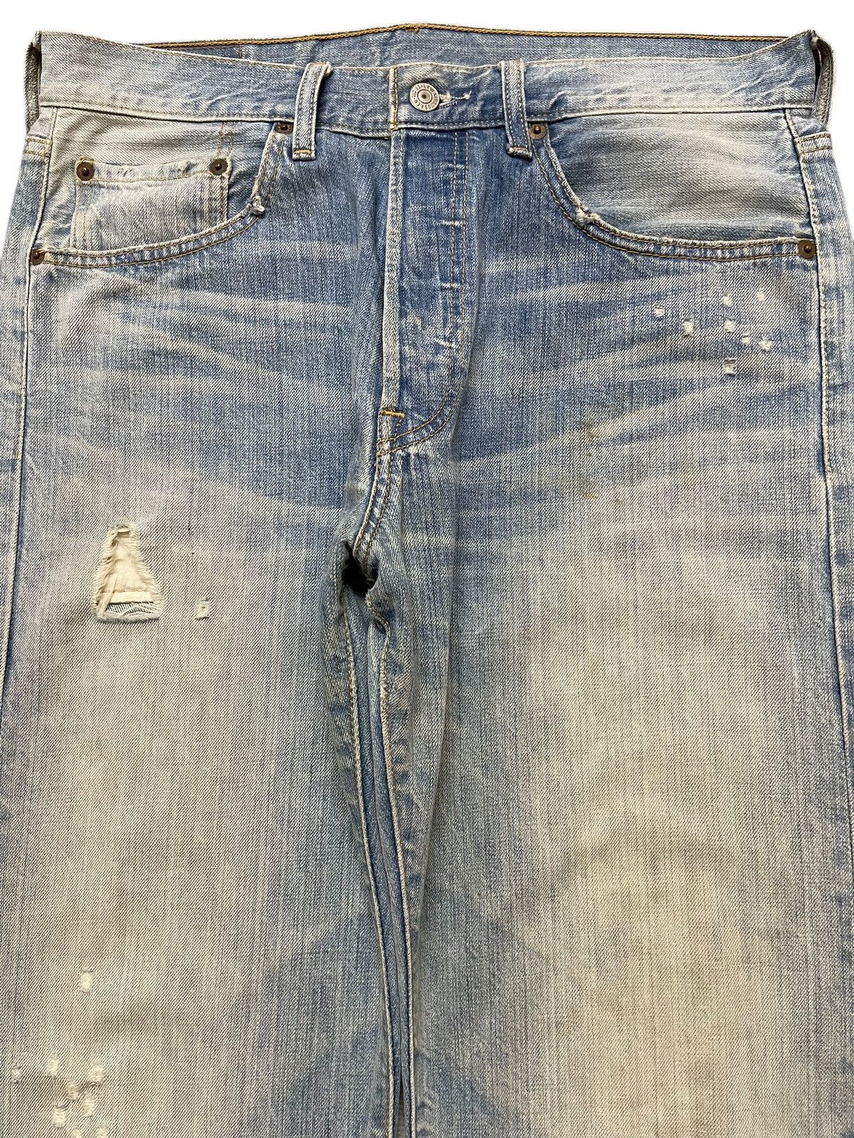 Levi's Vintage 90s Levis 501 Light Blue Faded Wash Distress Loose Size US 32 / EU 48 - 3 Thumbnail