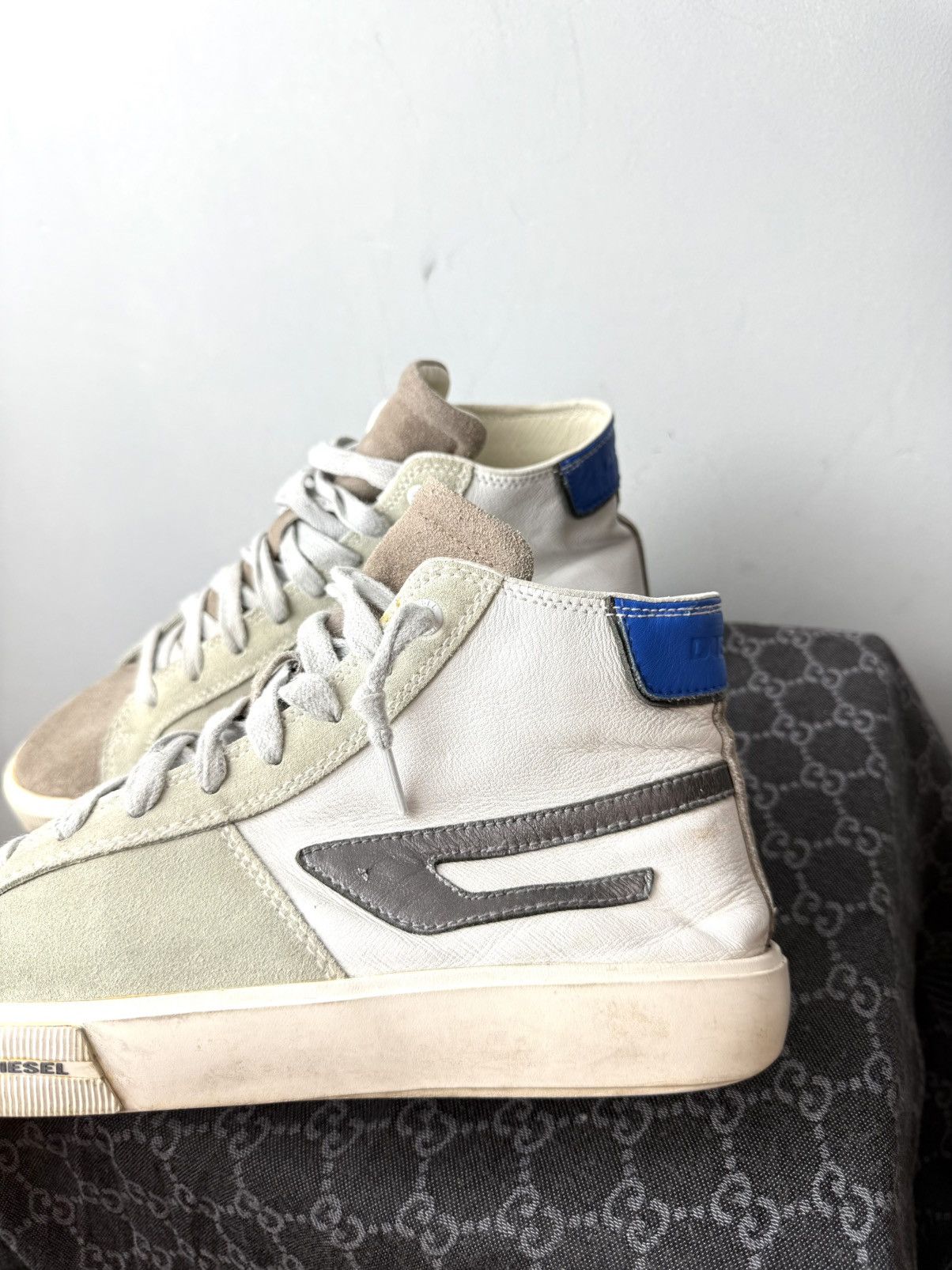 Diesel Vintage Diesel High Top Design Suede Sneakers Size US 8 / EU 41 - 3 Thumbnail