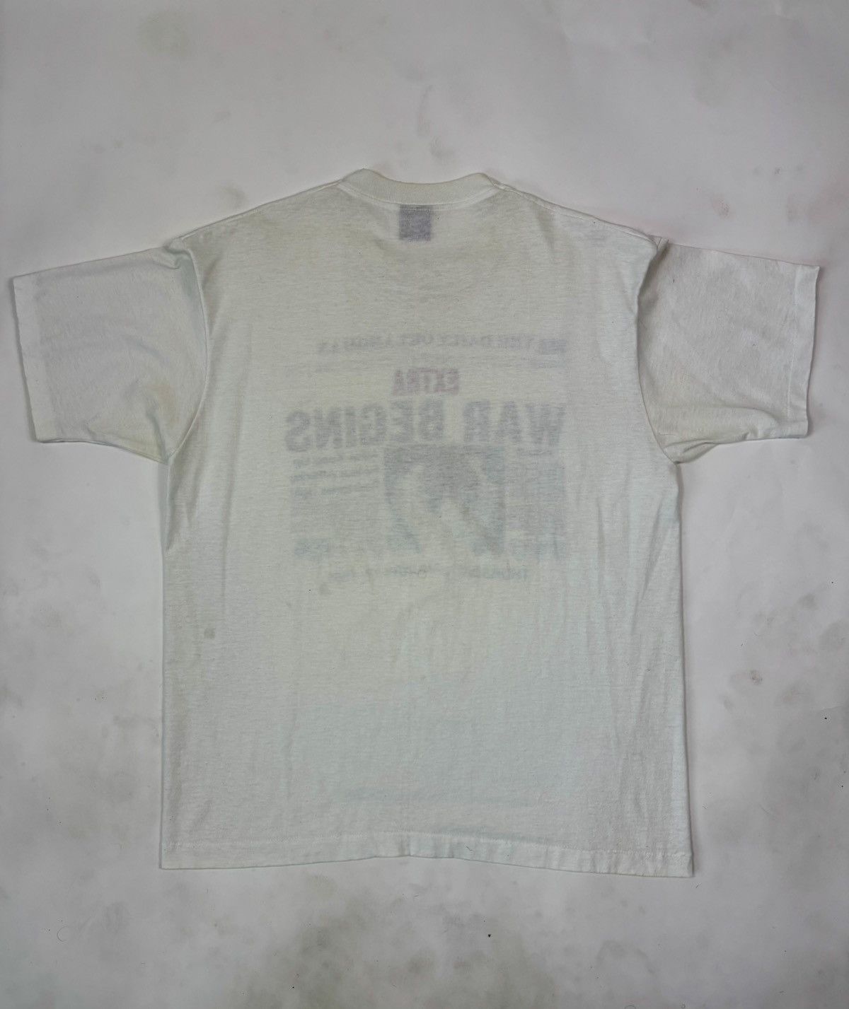 Unsound Rags × Vintage 1991 “War Begins” Saddam Hussein Gulf War Desert Storm Tee Size US XL / EU 56 / 4 - 4 Thumbnail