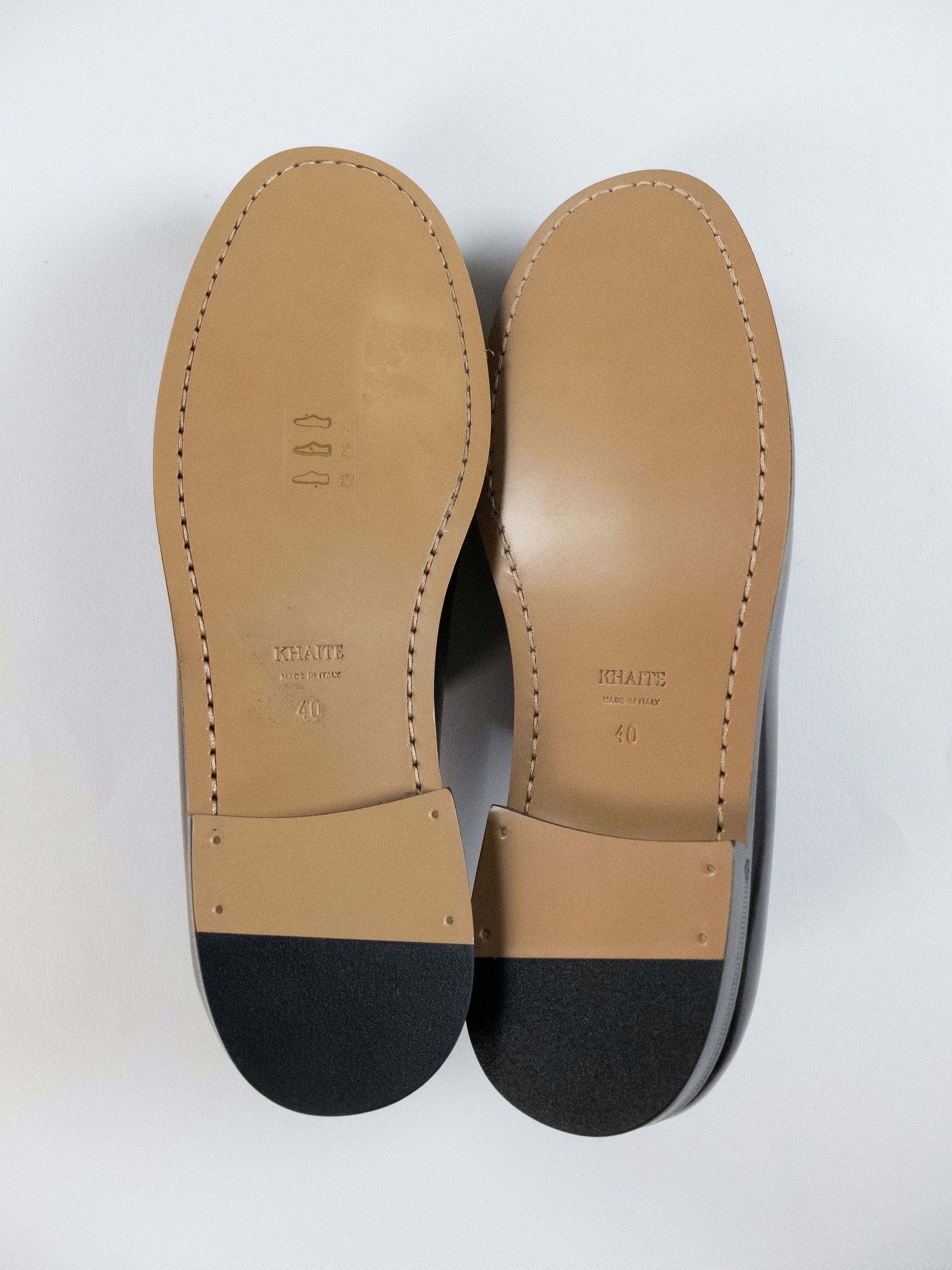 KHAITE KHAITE The Alessio black polished leather loafers 10 40 Size US 10 / IT 40 - 10 Thumbnail