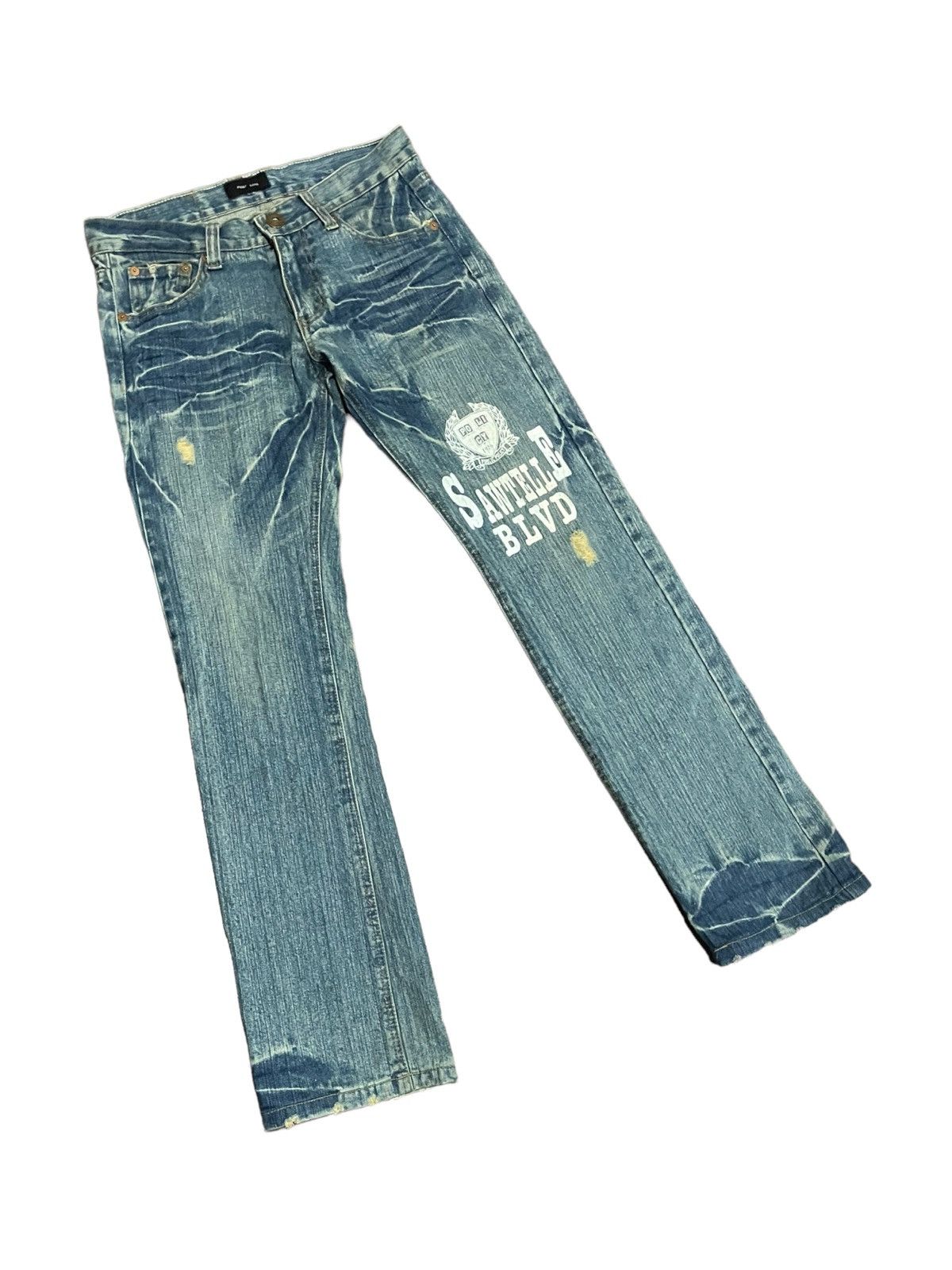Hysteric Glamour Japanese Point Loma Sawtelle BLVD Stonewash Jeans Size US 32 / EU 48 - 3 Thumbnail