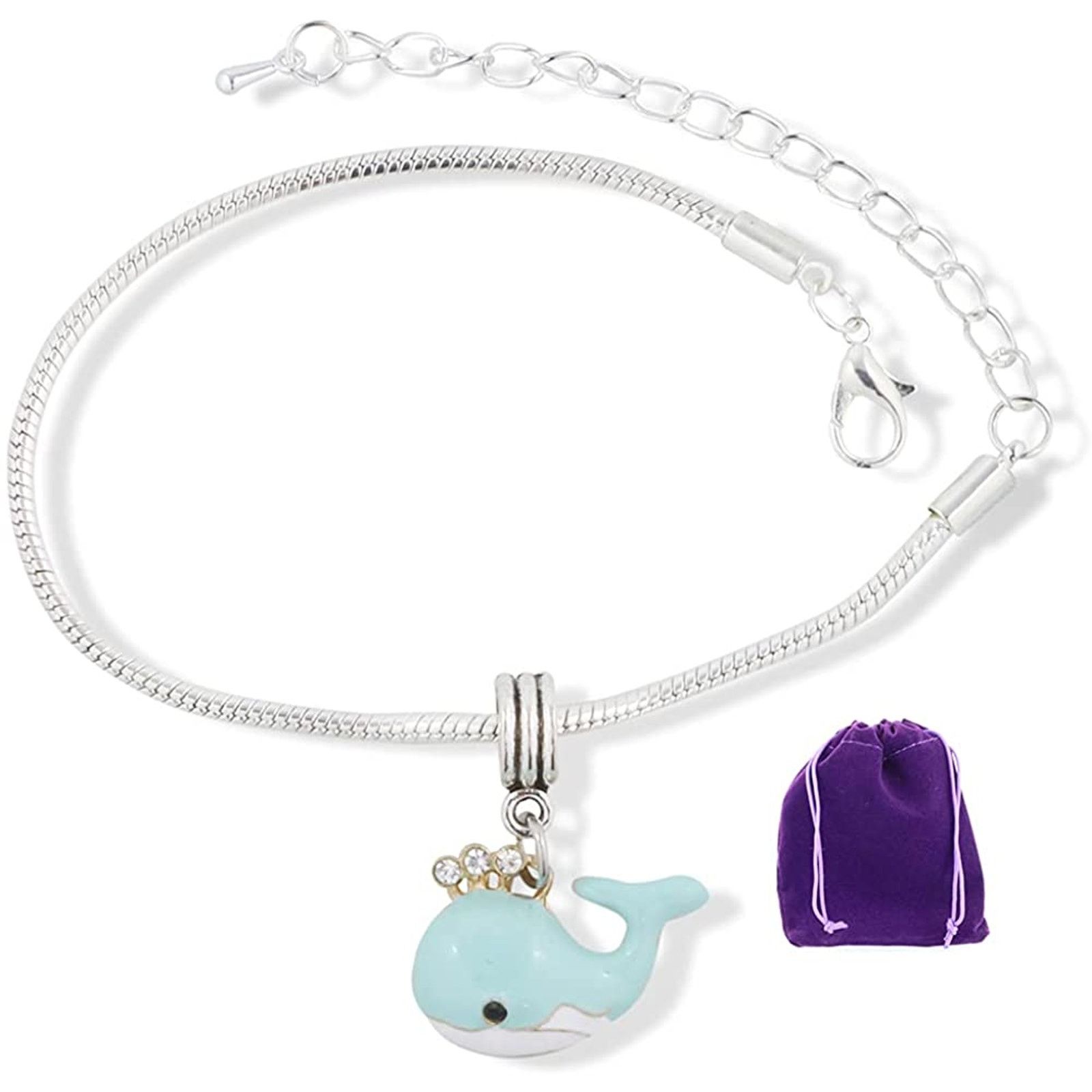 & Other Stories Blue Whale Bracelet - Sea Ocean Animal Charm Jewelry Size ONE SIZE - 1 Thumbnail