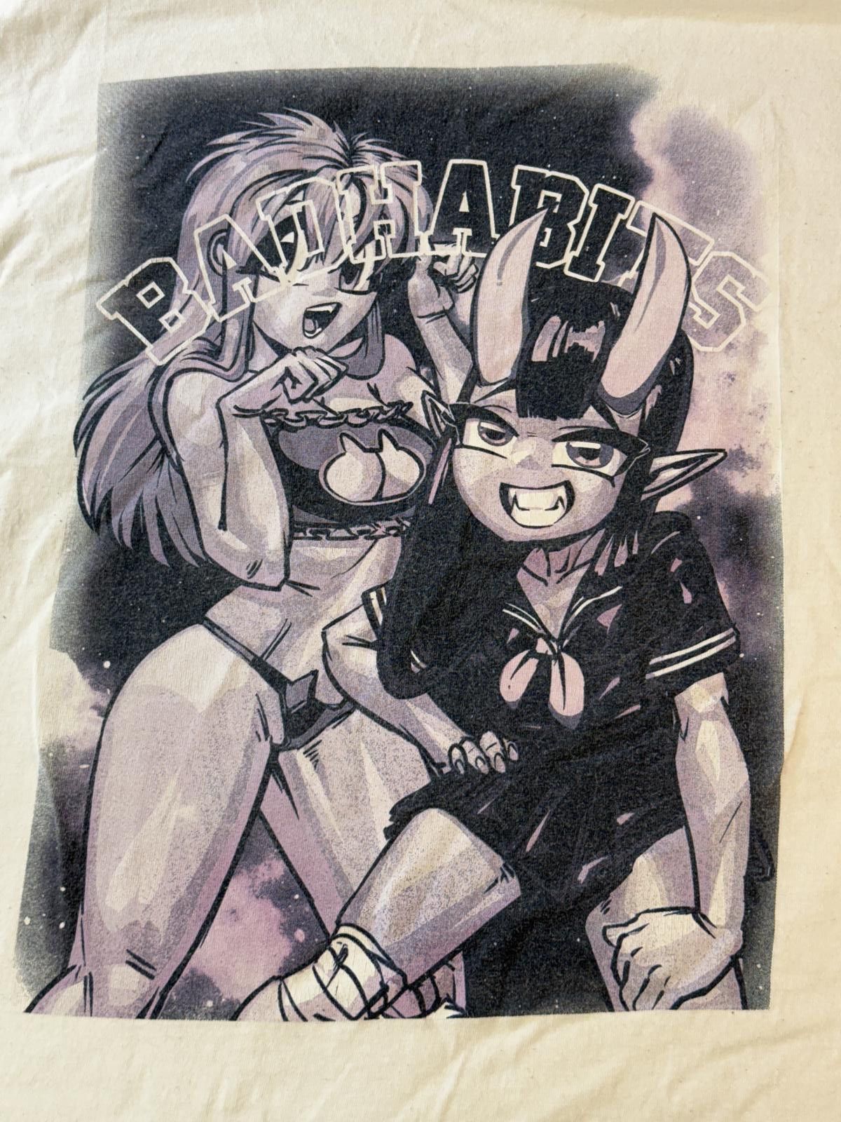 Designer Bad Habits Anime T-shirt Sexy Demon Girls Tee XL Size US XL / EU 56 / 4 - 3 Thumbnail