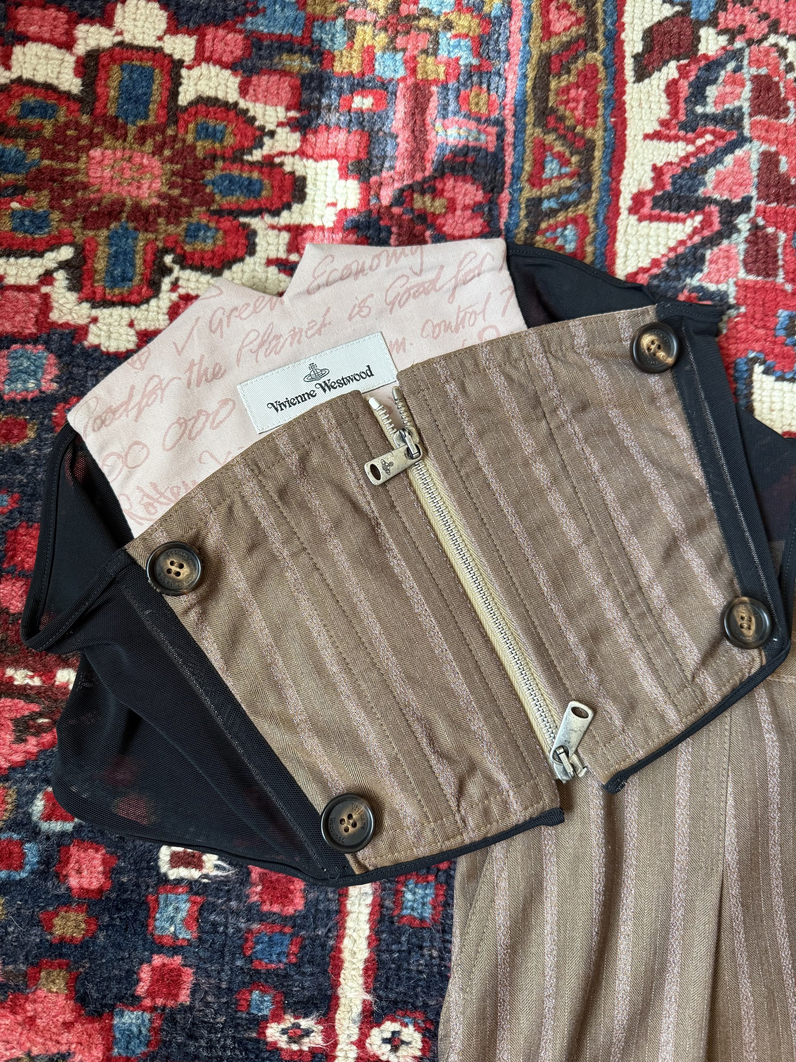 Vivienne Westwood Vivienne Westwood Striped Corset Trousers Size US 32 / EU 48 - 15 Thumbnail