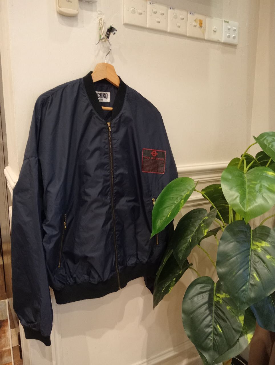 Michiko Koshino London MICHIKO KOSHINO LONDON SPELLOUT NYLON JACKET - FREE SIZE Size US L / EU 52-54 / 3 - 2 Thumbnail