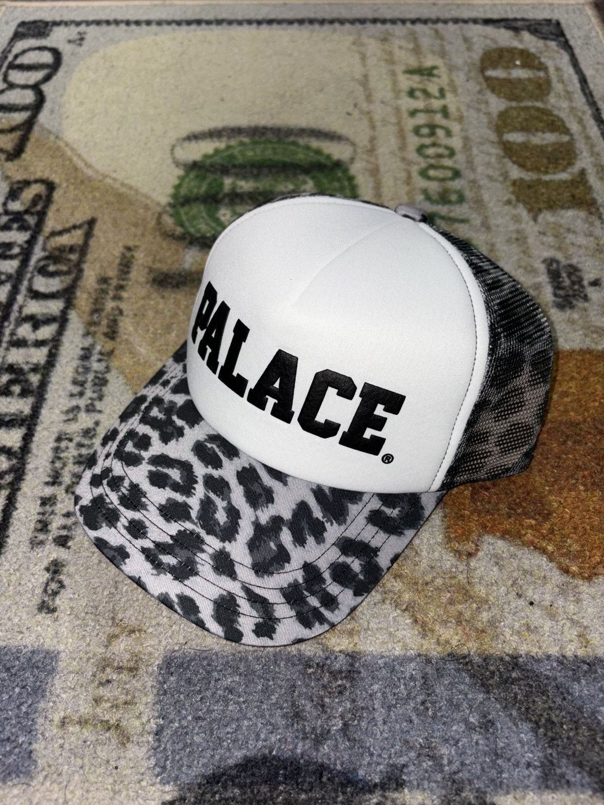 Evisu × Palace Palace x Evisu Dice Mesh Trucker Light Wash | Grailed