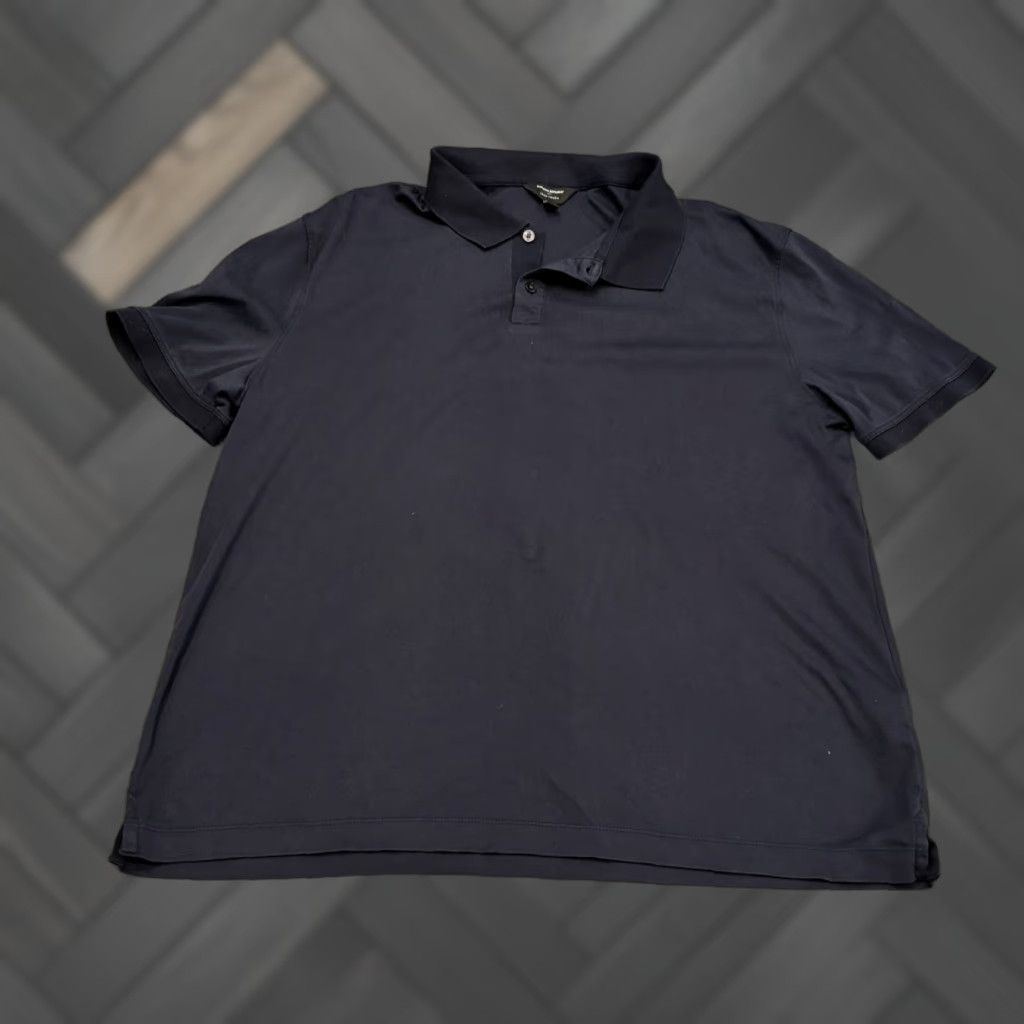 Banana Republic Banana Republic Polo Shirt Men L Blue Knit 100% Cotton Regular Short Sleeve Button Collar Preppy Golf Mains Size US L / EU 52-54 / 3 - 1 Thumbnail