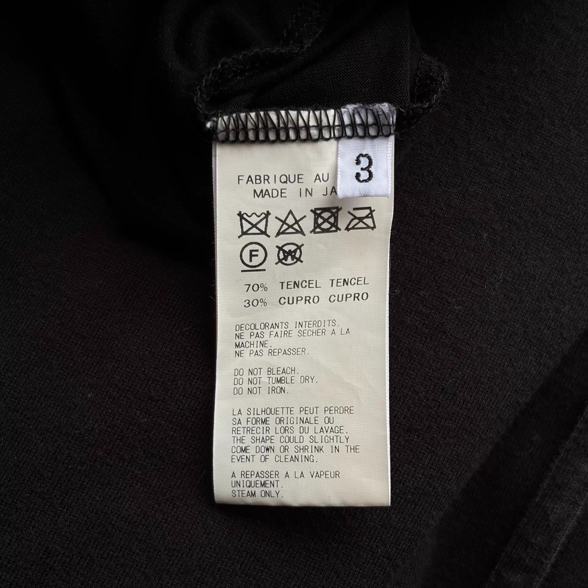 Yohji Yamamoto Yohji Yamamoto 17AW Mens Double Spiral LS Tee Sz3 Size US L / EU 52-54 / 3 - 6 Thumbnail