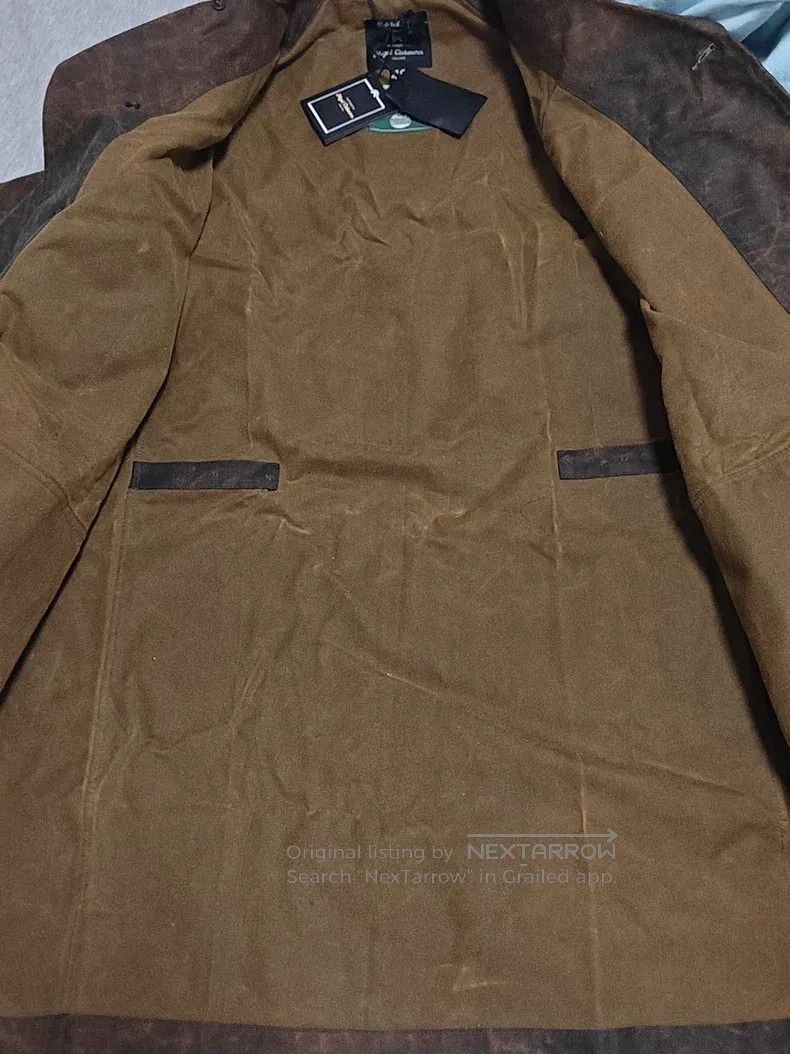 Nigel Cabourn Nigel Cabourn Main Line Reproduction WWII Waxed Cloth Oilc Size US M / EU 48-50 / 2 - 6 Thumbnail