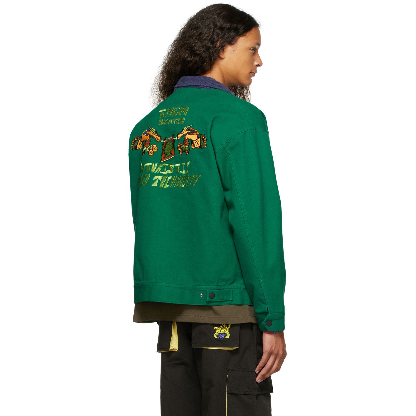 Brain Dead Brain Dead x Them Team Jacket, Green Medium Size US M / EU 48-50 / 2 - 2 Thumbnail
