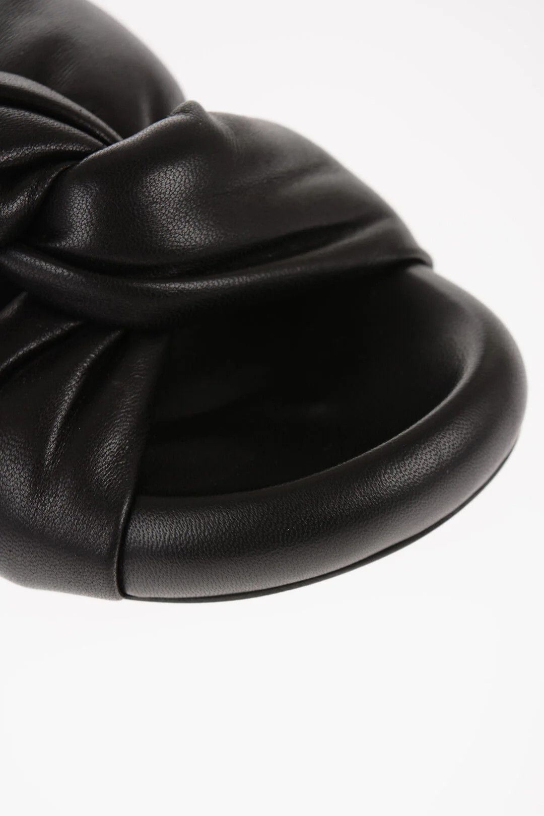 Marni og1mm0326 Padded Leather Sandals in Black Size US 6 / IT 36 - 3 Thumbnail