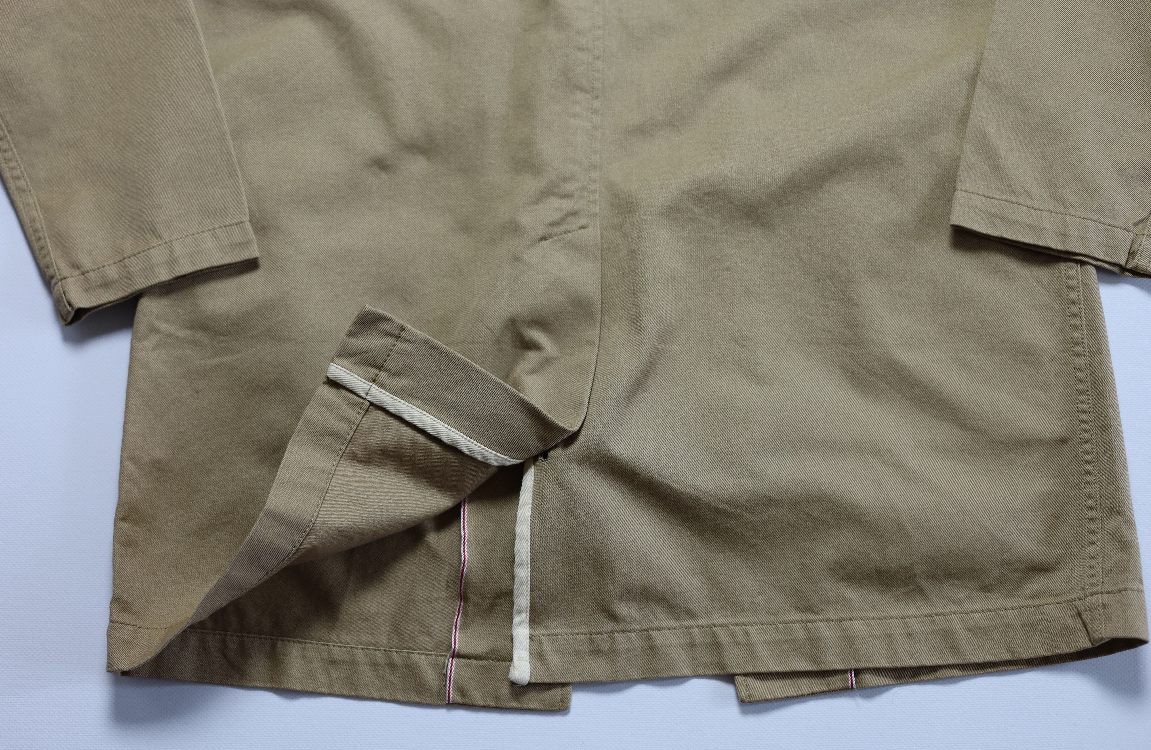 C.O.F. Studio Men's C.O.F Studio Biege Moleskin Cotton Coat Size M Size US M / EU 48-50 / 2 - 8 Thumbnail