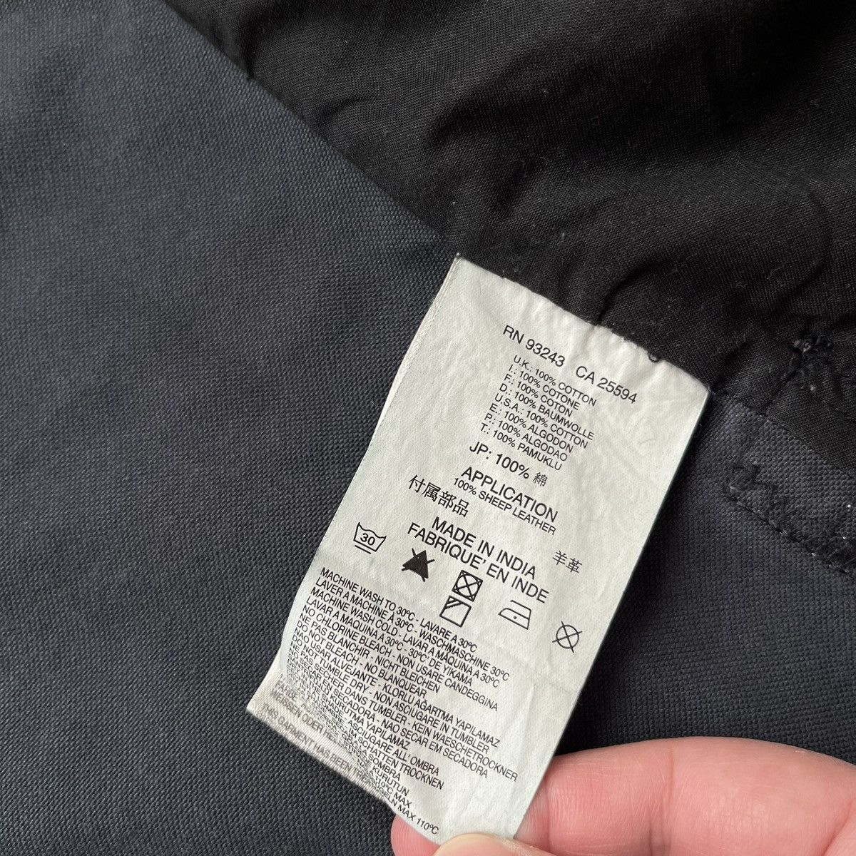 Diesel Diesel SK-Y78 Grey Cotton Leather Trim Blazer Jacket Size L Size 50S - 10 Thumbnail