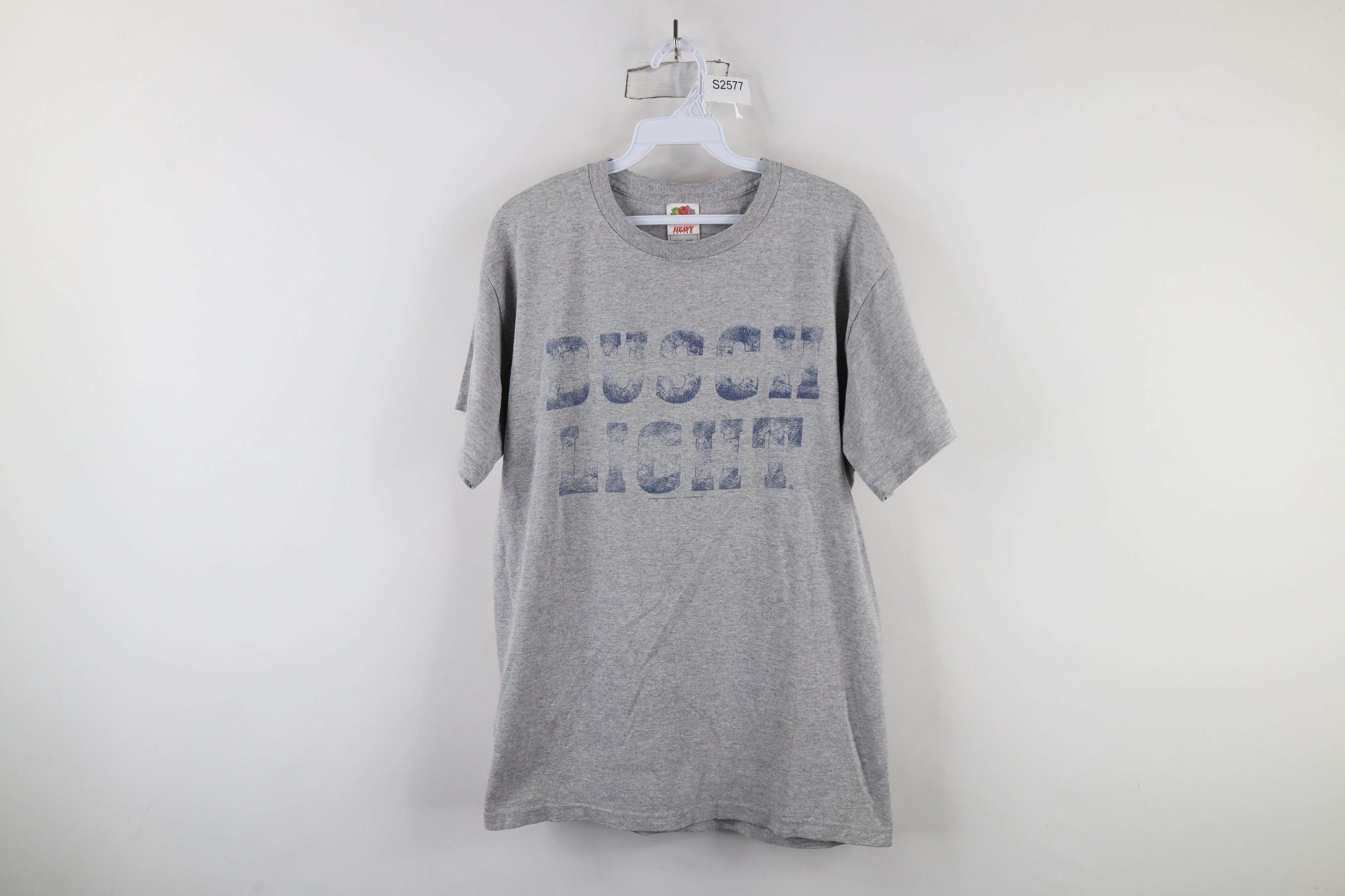 Vintage Vintage Y2K Streetwear Spell Busch Light Beer T-Shirt Gray Size US M / EU 48-50 / 2 - 1 Thumbnail