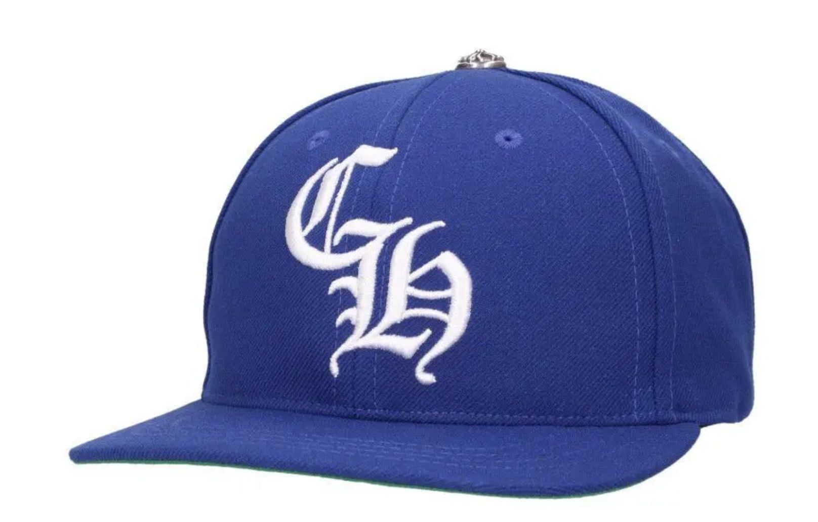 Chrome Hearts CH Logo Hat Blue Size ONE SIZE - 1 Thumbnail