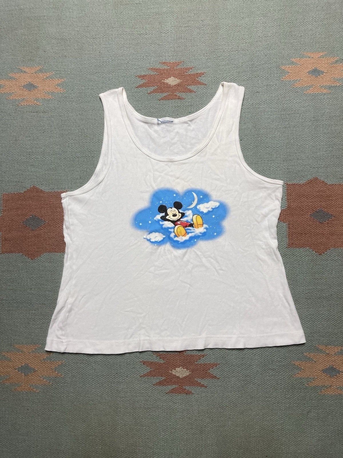 Vintage tank top shirt Mickey Mouse Disney cartoon women’s large? Size L / US 10 / IT 46 - 1 Thumbnail
