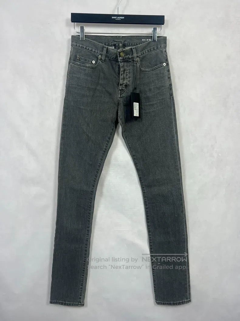 Saint Laurent Paris Saint Laurent Paris Smoke Gray Basic Denim Jeans Size US 28 / EU 44 - 1 Thumbnail