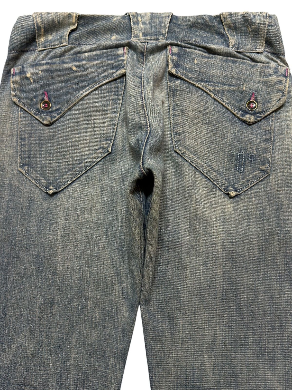 Rogan Vintage 90s Usa Rogan Blue Faded Wash Wide Leg Bootcut Jeans Size US 30 / EU 46 - 5 Thumbnail