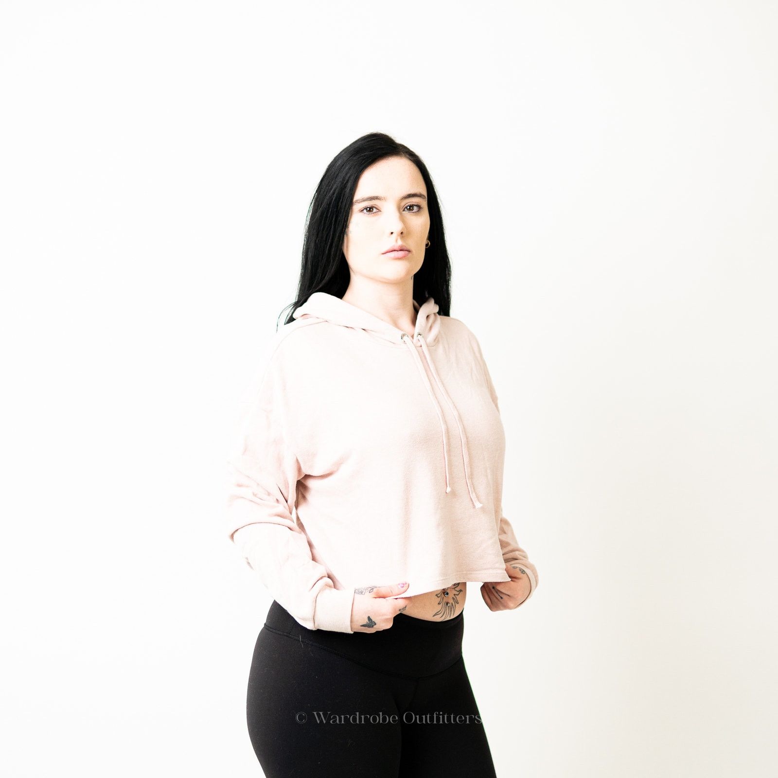 H&M H&M Pastel Pink Cropped Hoodie Size L / US 10 / IT 46 - 2 Thumbnail