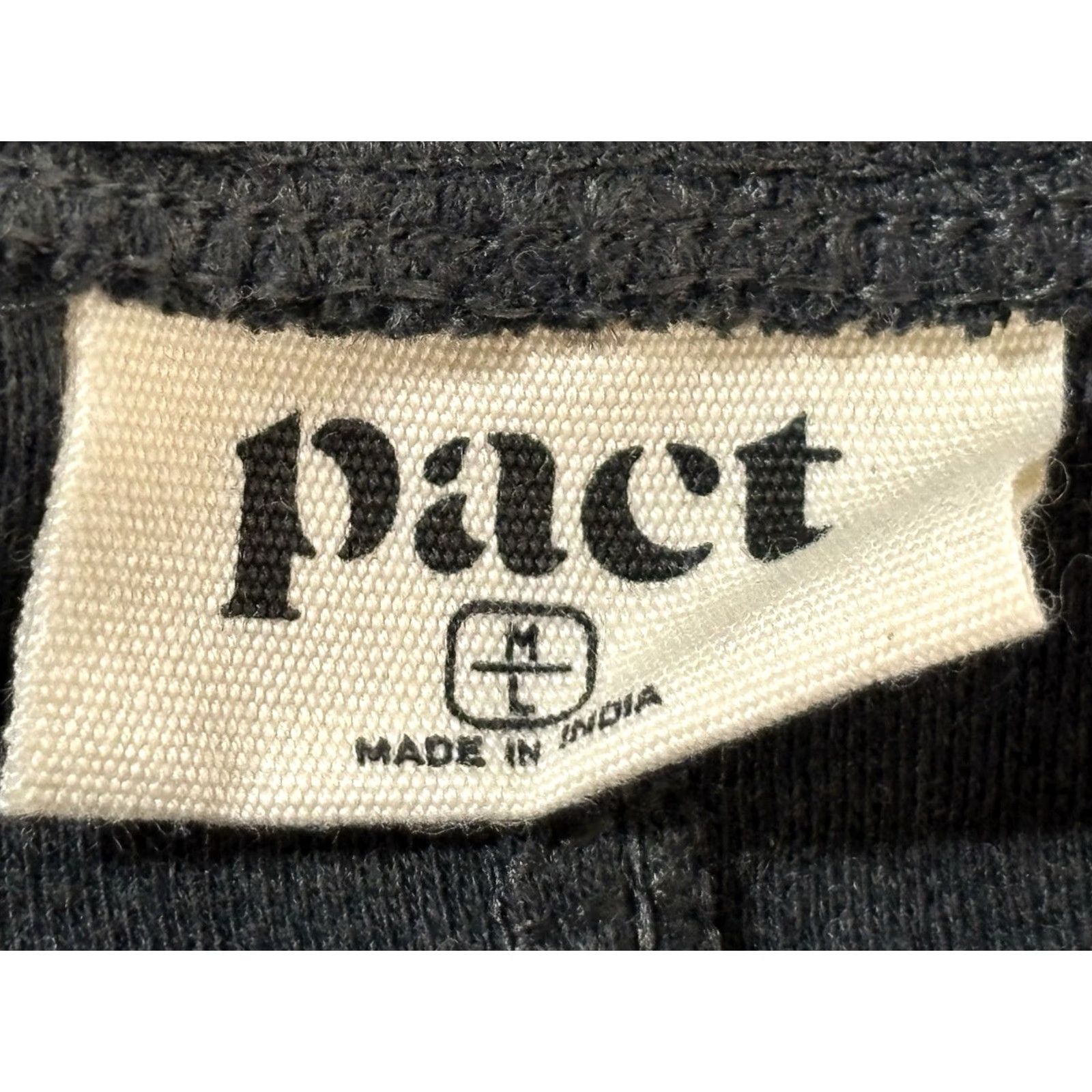 Vintage Pact Sweater Womens M/L Gray Organic Cotton Boxy Relaxed Knit Pullover Casual Travel Bohemian Beach Size M / US 6-8 / IT 42-44 - 6 Thumbnail