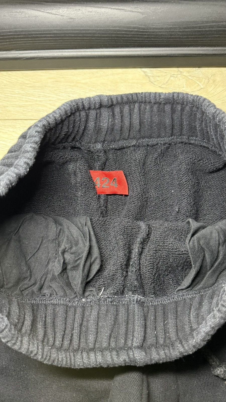 424 Y2K 424 On Fairfax Reg Logo French Terry Sweatpants AW18 Size US 31 - 4 Thumbnail