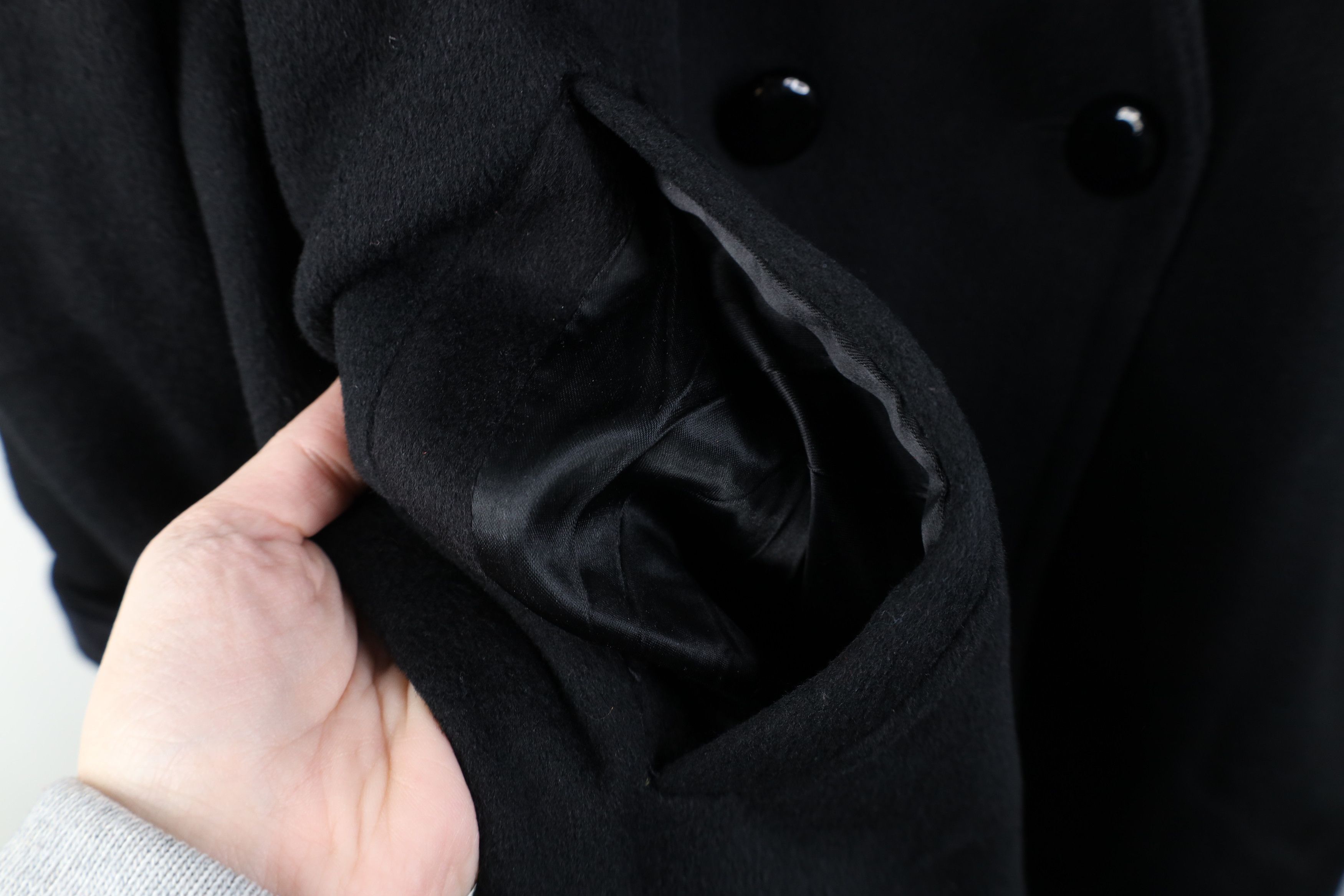 Vintage Vintage 90s Streetwear Trim Heavy Wool Overcoat Jacket USA Size XL / US 12-14 / IT 48-50 - 7 Thumbnail