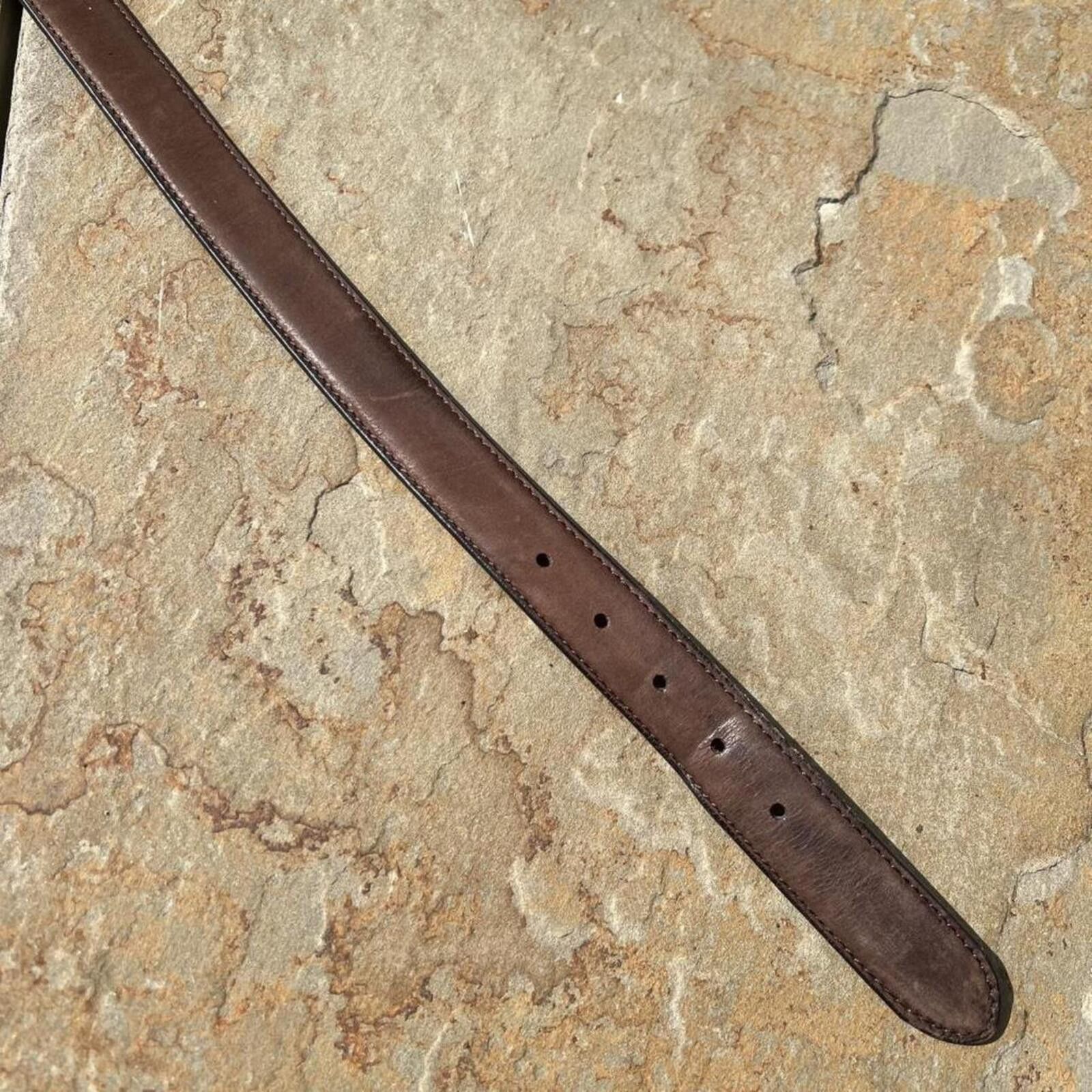 Coach Vintage Y2K Coach Minimalist Brown Leather Belt Size ONE SIZE - 4 Thumbnail