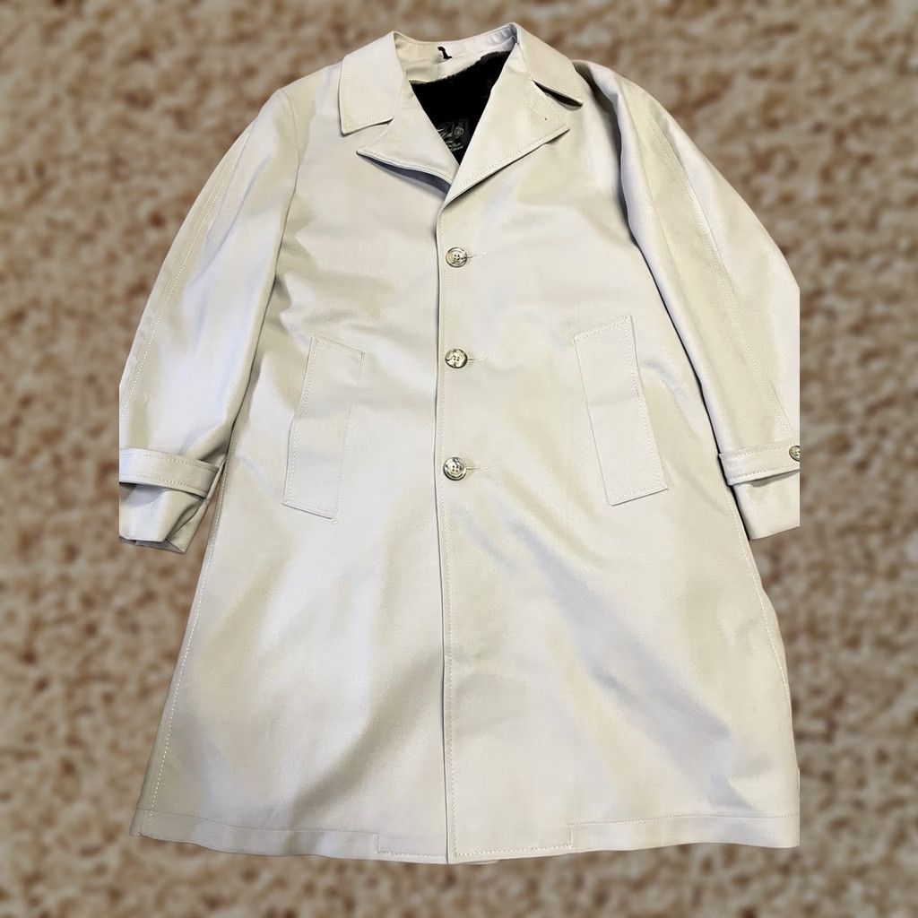 Vintage Fellini Coat Trench Adult 38 Reg Regular Button Pockets Gray Mens Clothing Coat Size US XXS / EU 40 - 1 Thumbnail