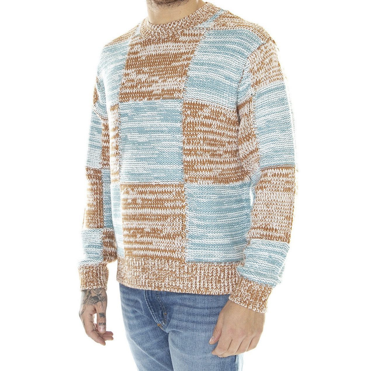 Obey OBEY Dominic Checkerboard Crew Neck Sweater Large NEW Size US L / EU 52-54 / 3 - 12 Thumbnail