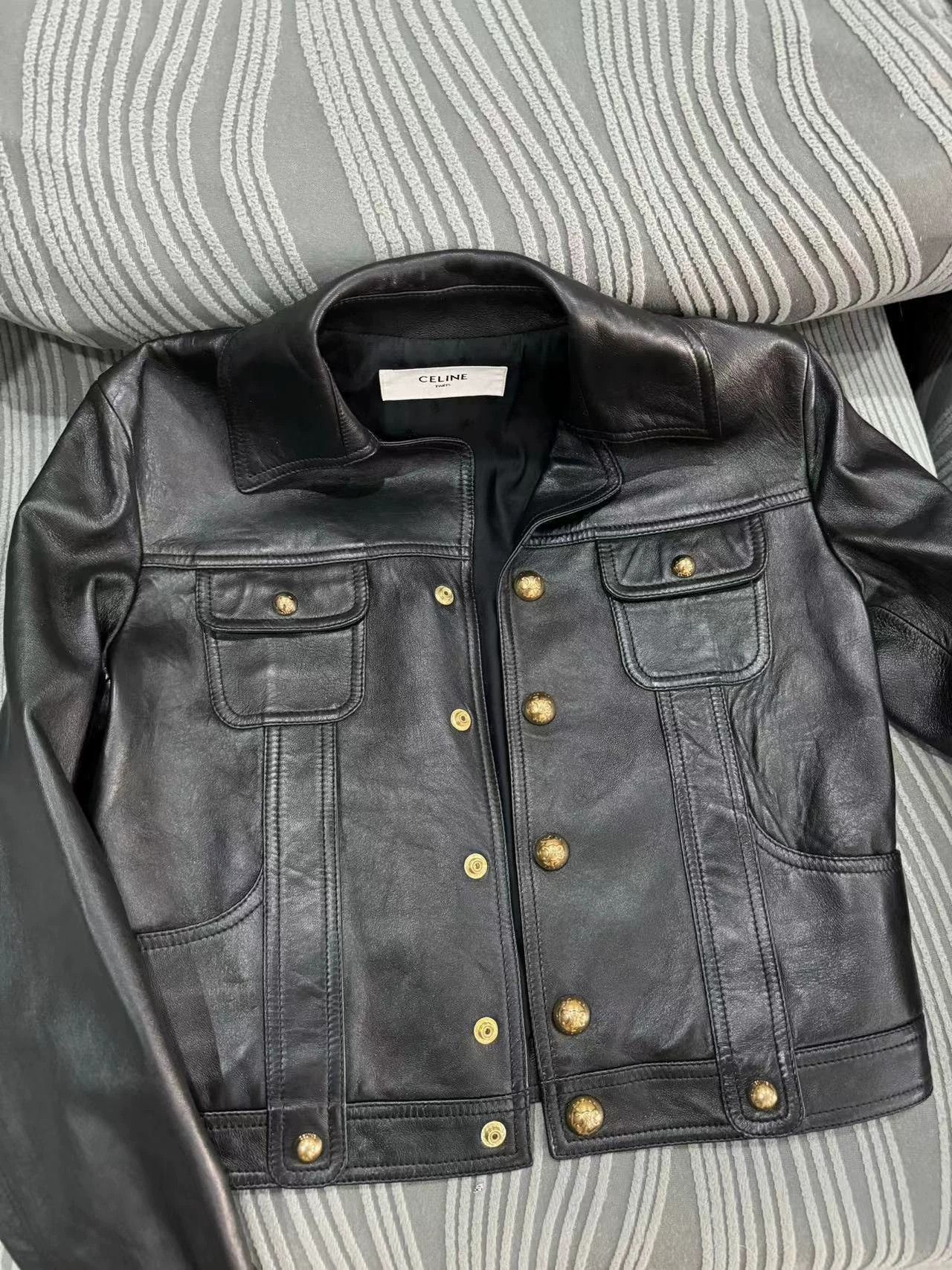 Celine Celine 23 Women's Sheepskin Leather Jacket 99 New 36 Size XS / US 0-2 / IT 36-38 - 2 Thumbnail