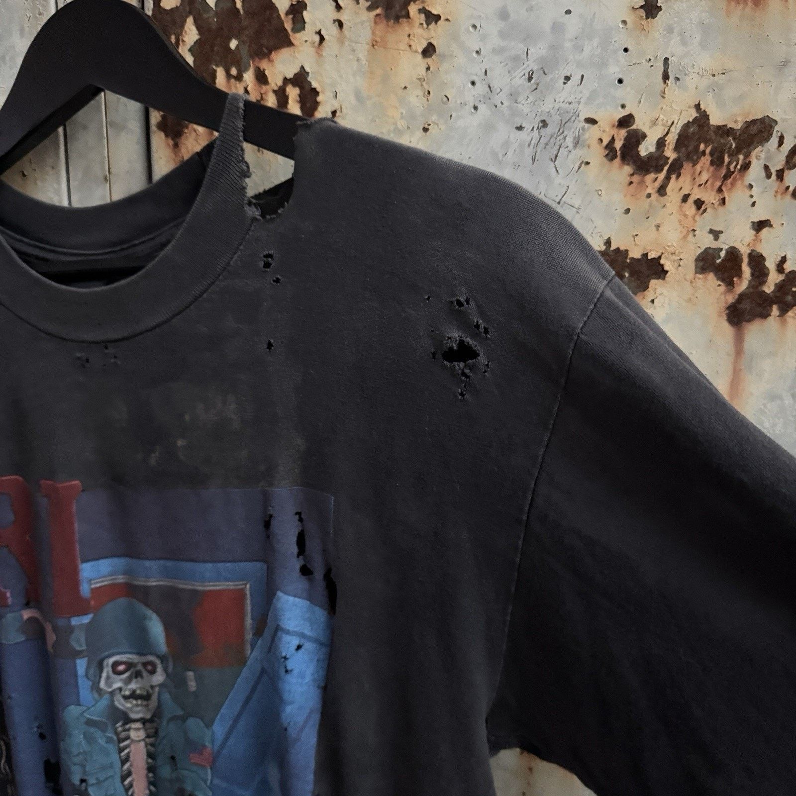 Vintage Vintage 80s Dirty Rotten Imbeciles DRI Black Thrash T Shirt Size US M / EU 48-50 / 2 - 4 Thumbnail