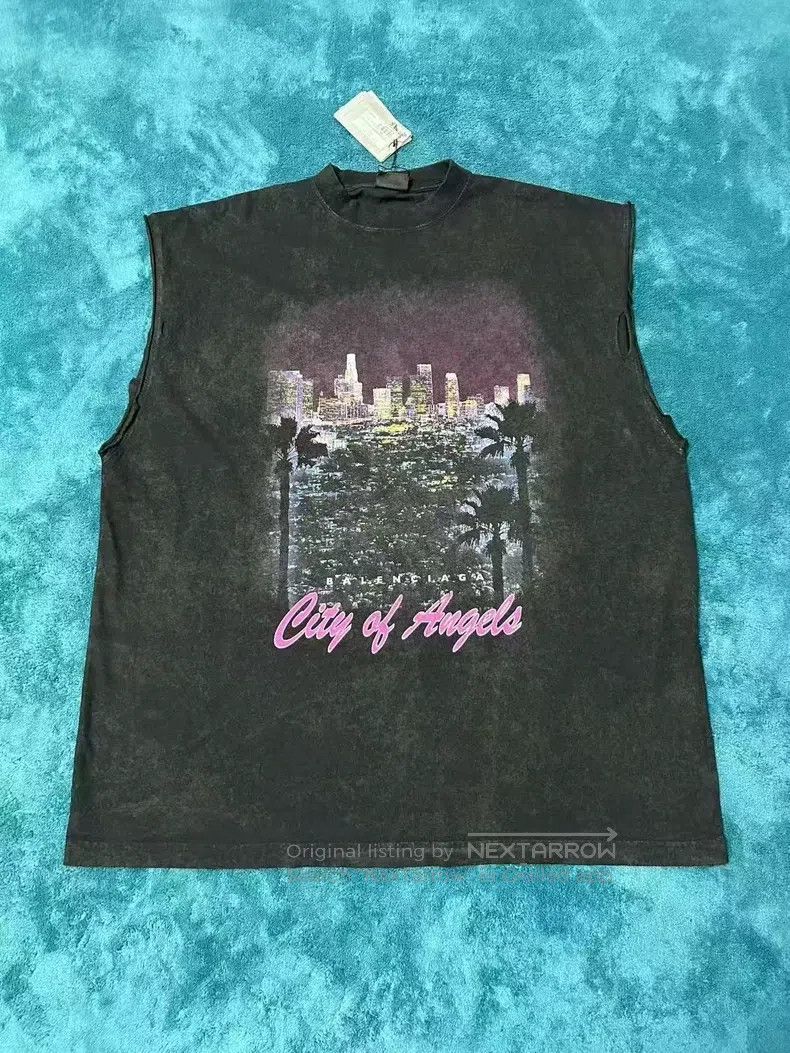 Balenciaga Balenciaga City of Angels Los Angeles Night View Vest, Bla Size US L / EU 52-54 / 3 - 1 Thumbnail