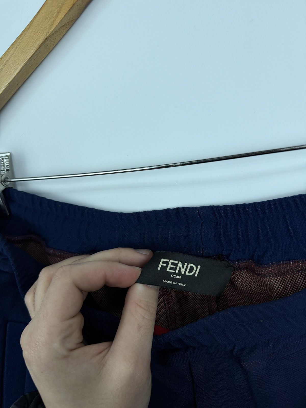 Fendi 🇮🇹 Fendi Fila FF Monogram Stripe Track Pants Made in Italy Size US 32 / EU 48 - 7 Thumbnail