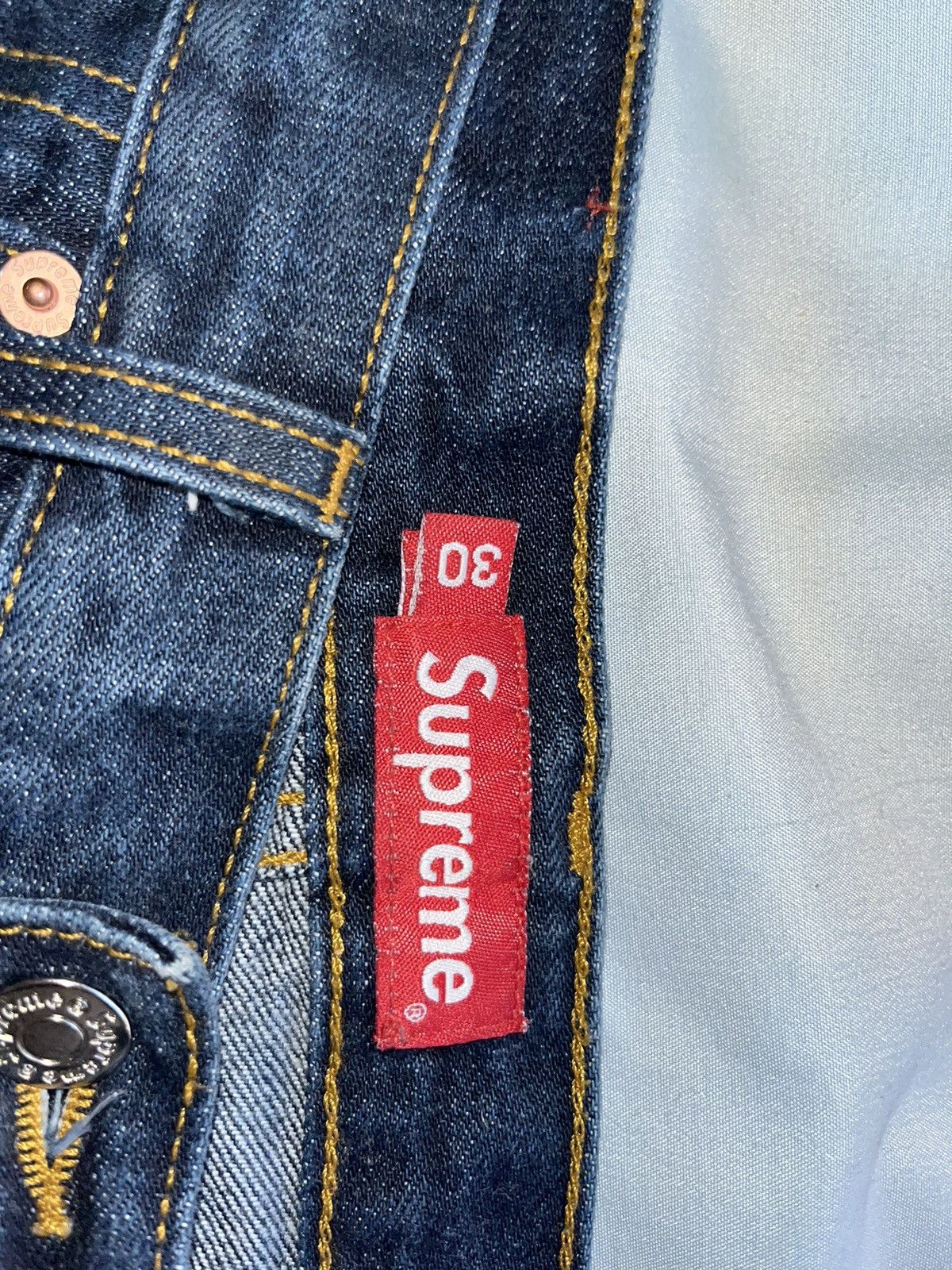 Supreme Supreme selvedge, slim jeans Size US 30 / EU 46 - 5 Thumbnail