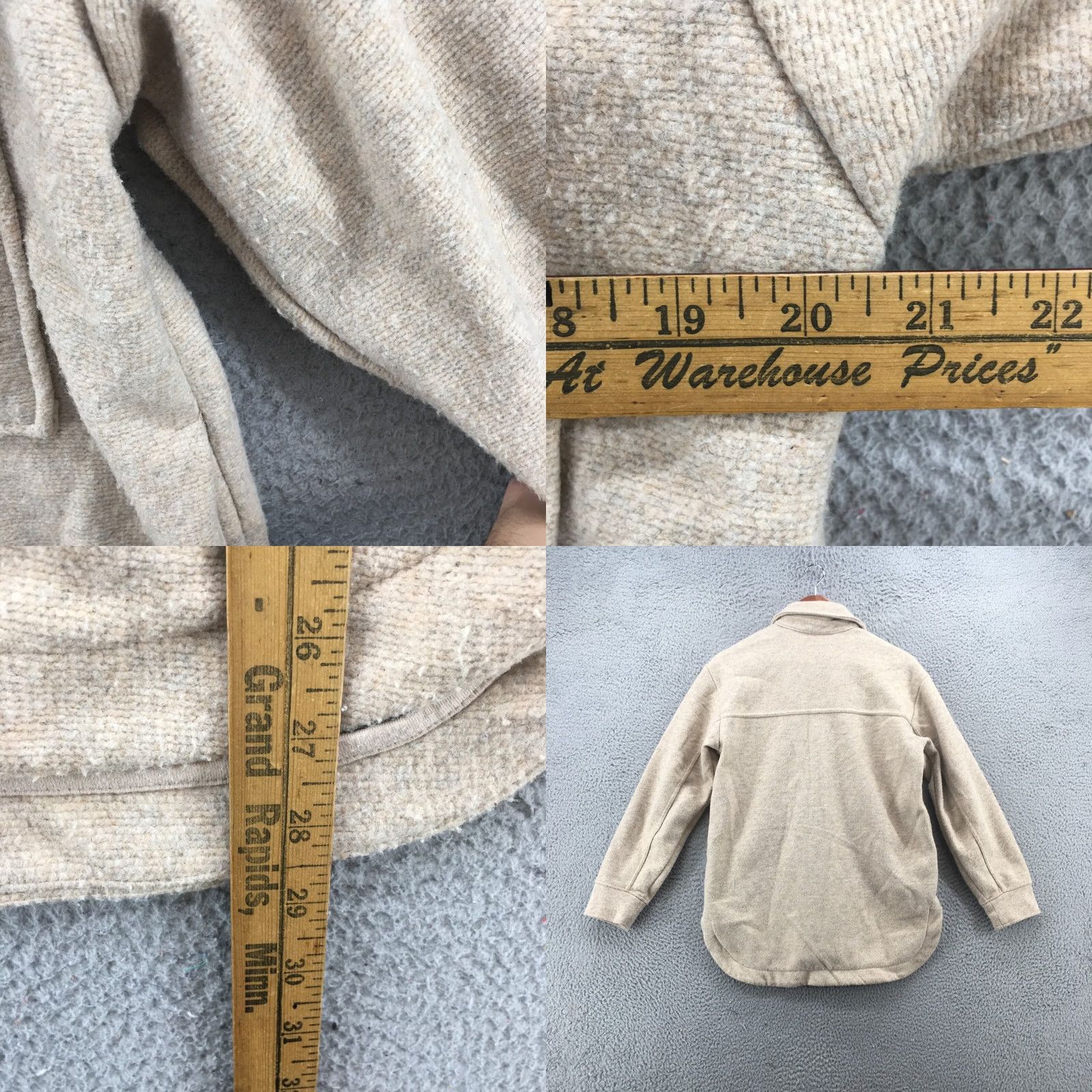 Banana Republic Banana Republic Button Up Jacket Womens XS Beige Long Sleeve Pockets Collared Size XS / US 0-2 / IT 36-38 - 8 Thumbnail
