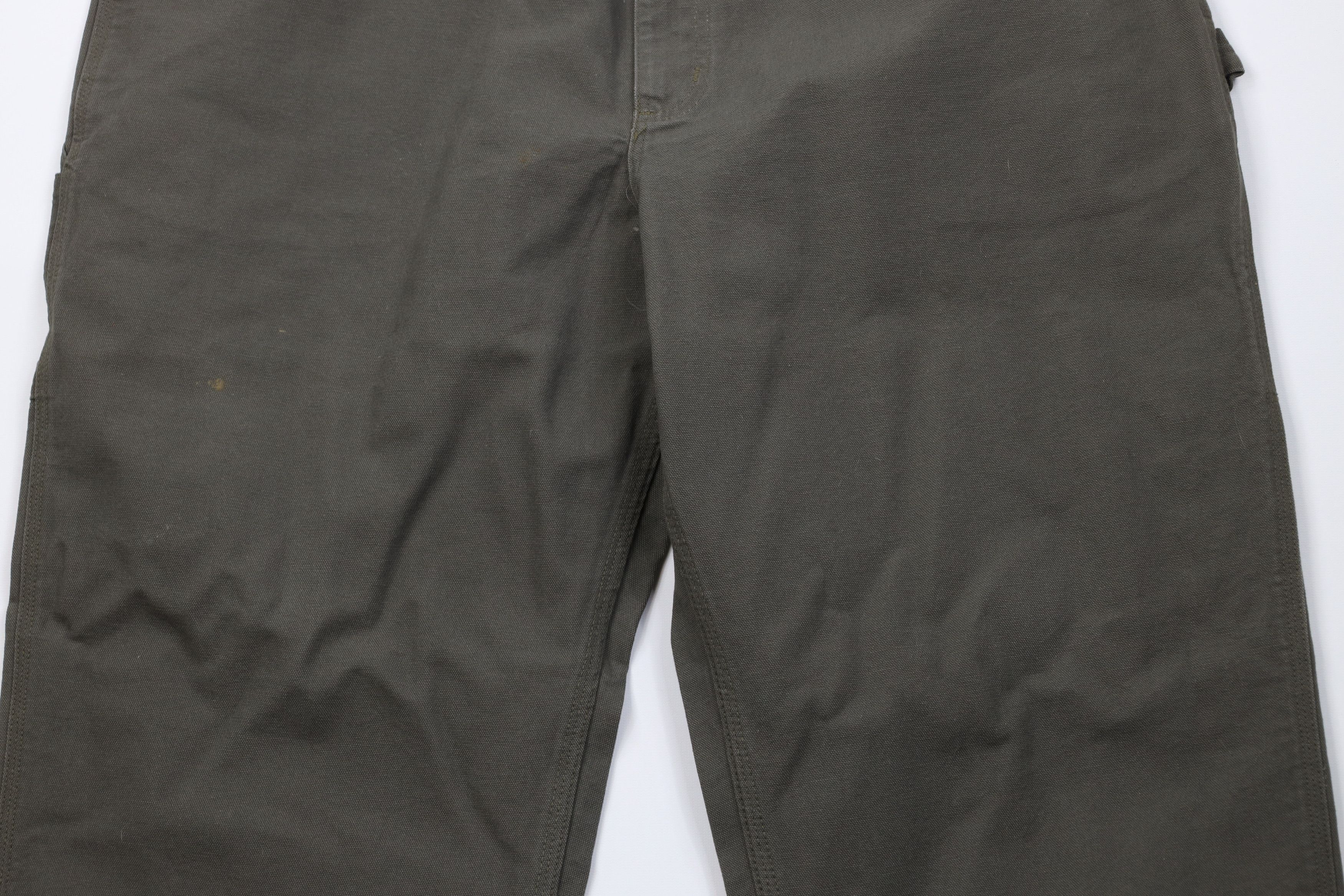 Carhartt Vintage Y2K Carhartt Wide Leg Dungaree Pants Moss Green Size US 42 / EU 58 - 3 Thumbnail