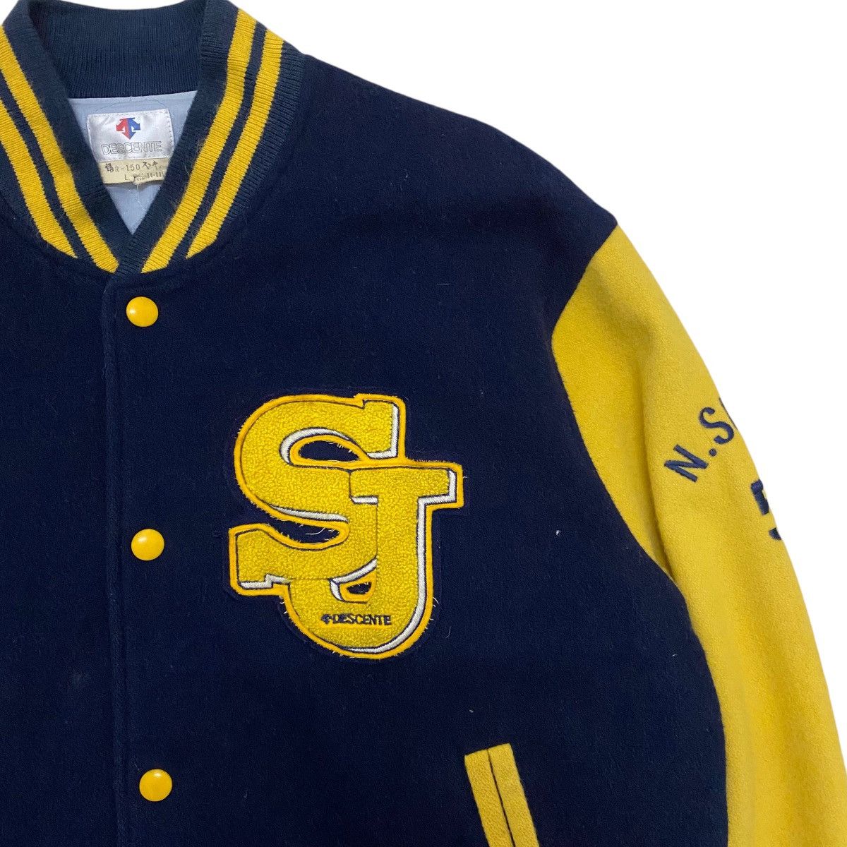 Descente × Japanese Brand × Vintage ☀️Vintage Desente wool stadium varsity jacket Size US M / EU 48-50 / 2 - 7 Thumbnail