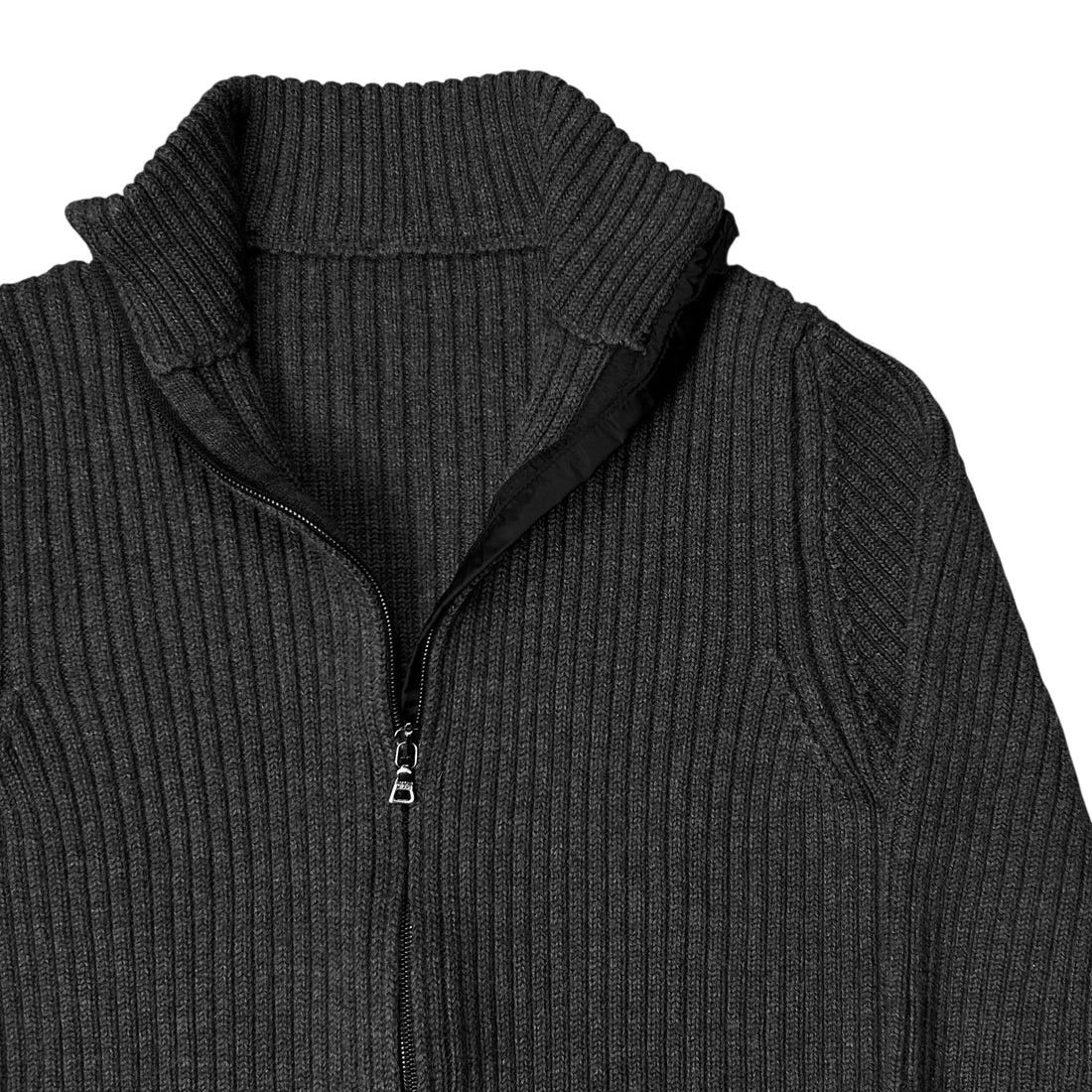 Prada Prada Ribbed Zip Knit Sweater Size US S / EU 44-46 / 1 - 5 Thumbnail