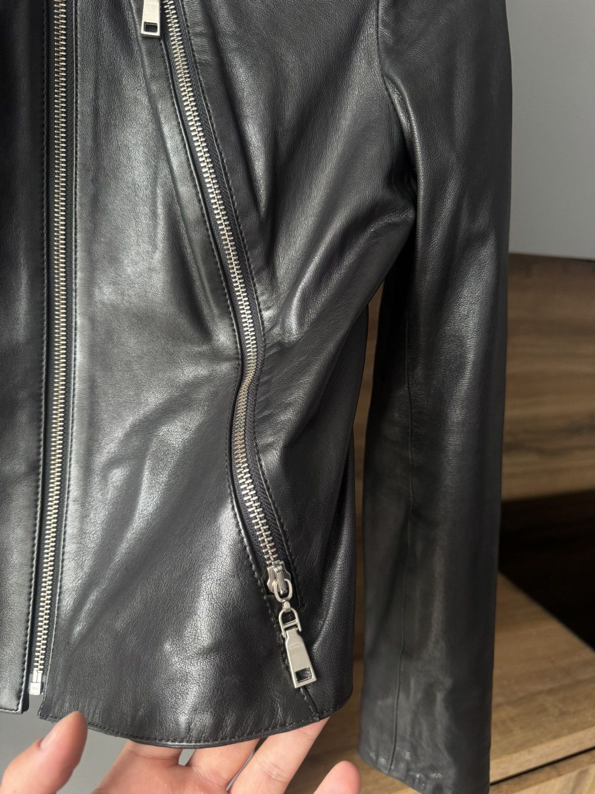 Vintage Like Maison Margiela Leather 5 Zips Jacket Size XS / US 0-2 / IT 36-38 - 4 Thumbnail
