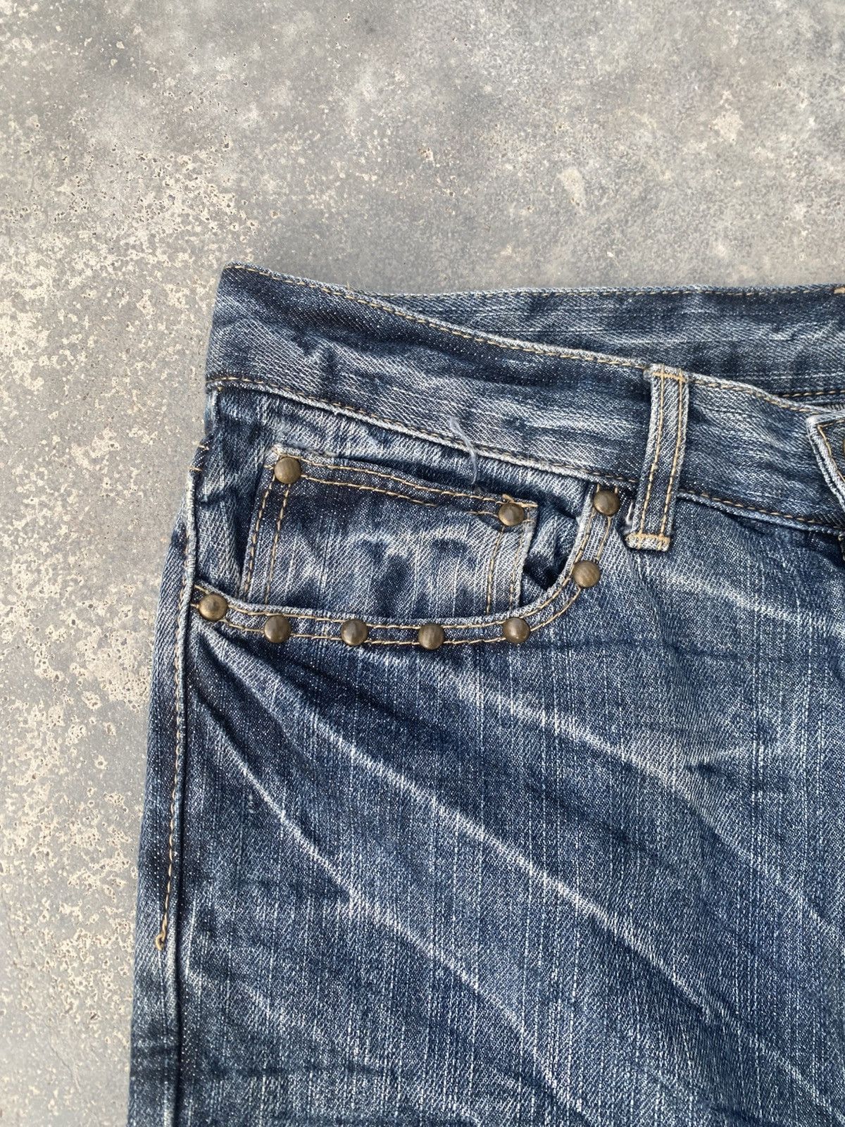 Japanese Brand Japanese Punk Ghotic Stacked Jeans Size US 32 / EU 48 - 3 Thumbnail