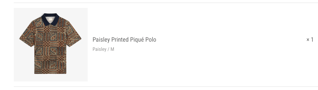 Aime Leon Dore Paisley Printed Piqué Polo Size US M / EU 48-50 / 2 - 4 Thumbnail