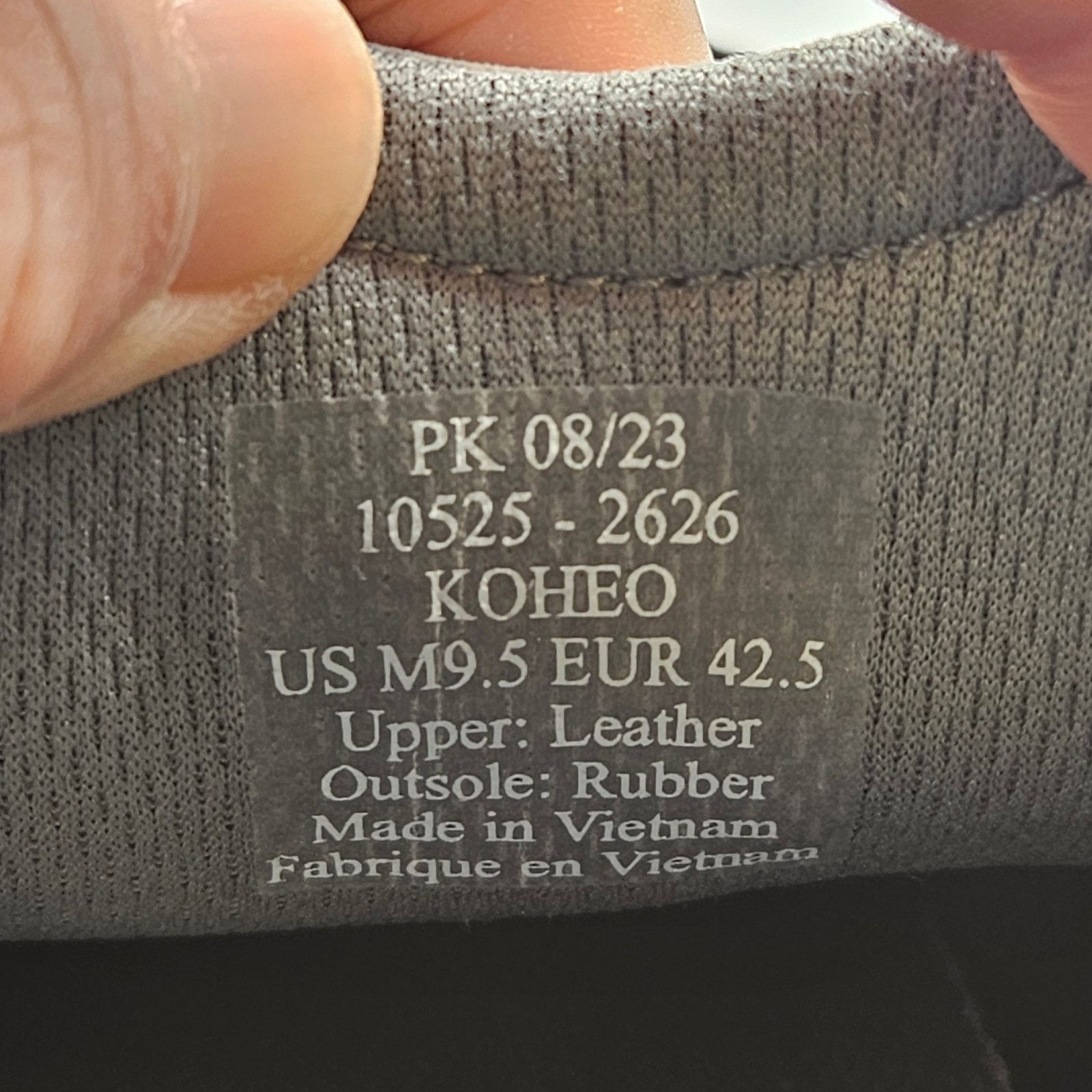 Olukai OLUKAI MEN'S 9.5 KOHEO CHARCOAL GREY LOW TOP SNEAKER GUM Size US 9.5 / EU 42-43 - 7 Thumbnail