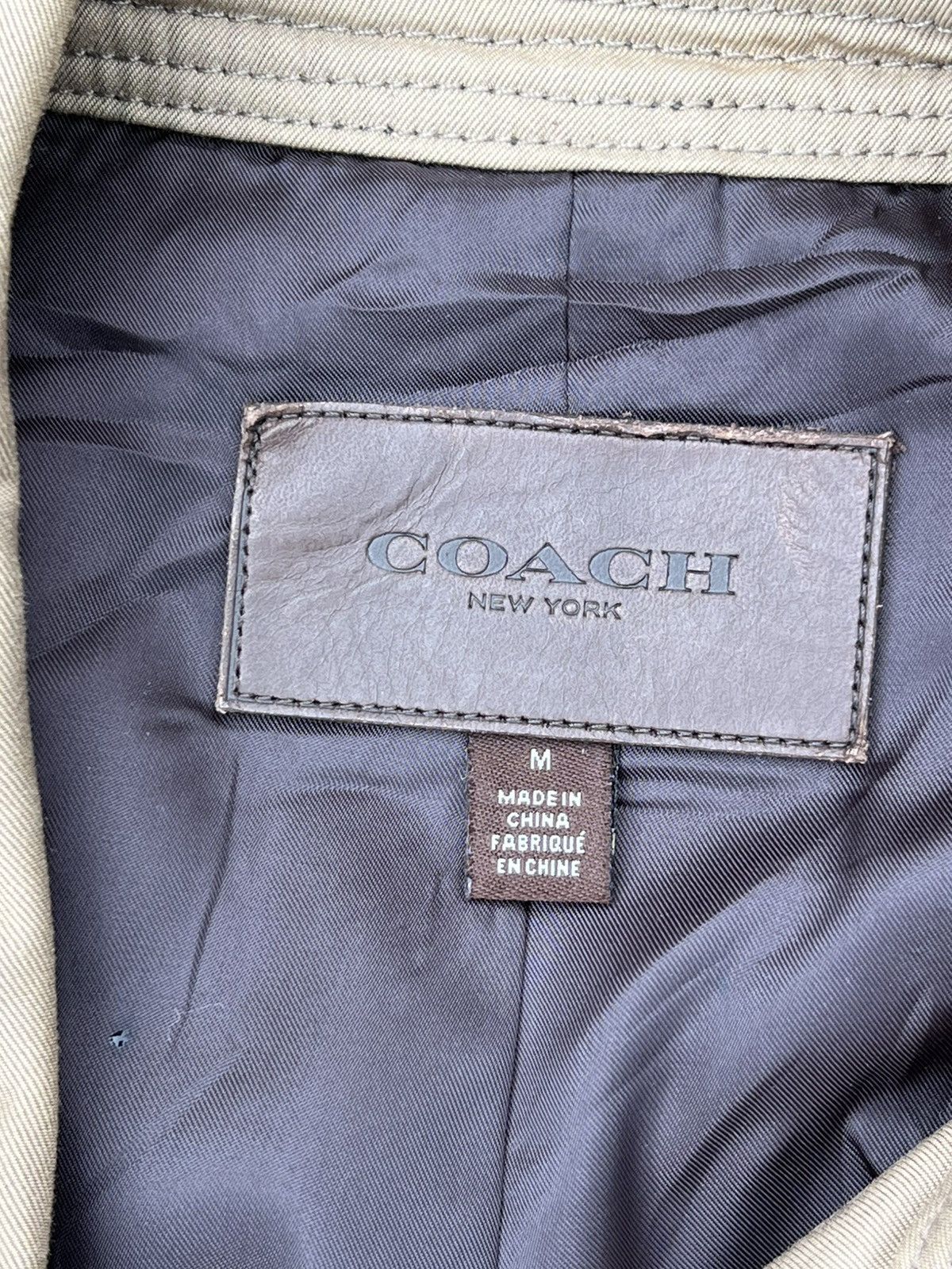 Coach Coach Men’s Beige Double-Breasted Trench Coat, Size M. Size US M / EU 48-50 / 2 - 2 Thumbnail
