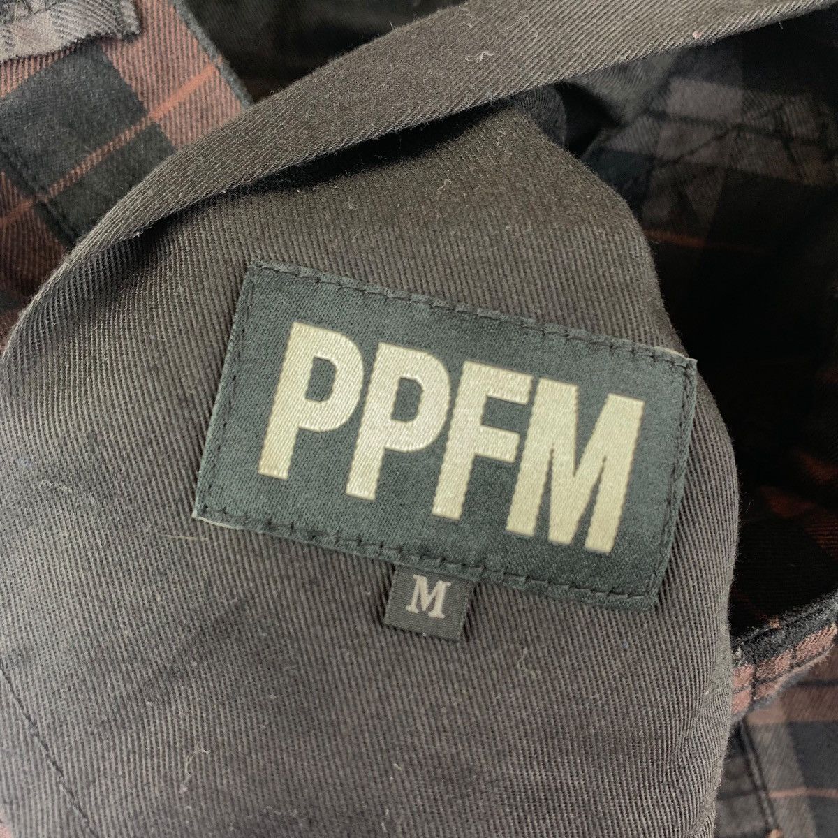 Japanese Brand × PPFM PPFM Curve multipocket checkered punk design jeans Size US 33 - 3 Thumbnail