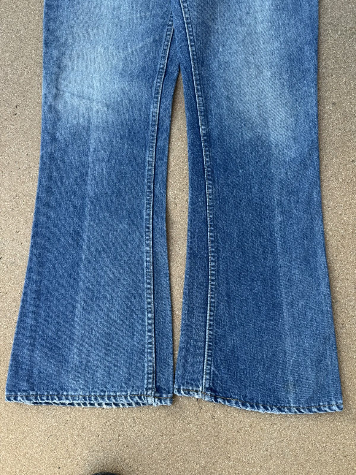 Levi's × Vintage Vtg 70’s Levi’s 646 Orange Tab Bellbottom Flare Jeans 35x32 Size US 35 - 4 Thumbnail