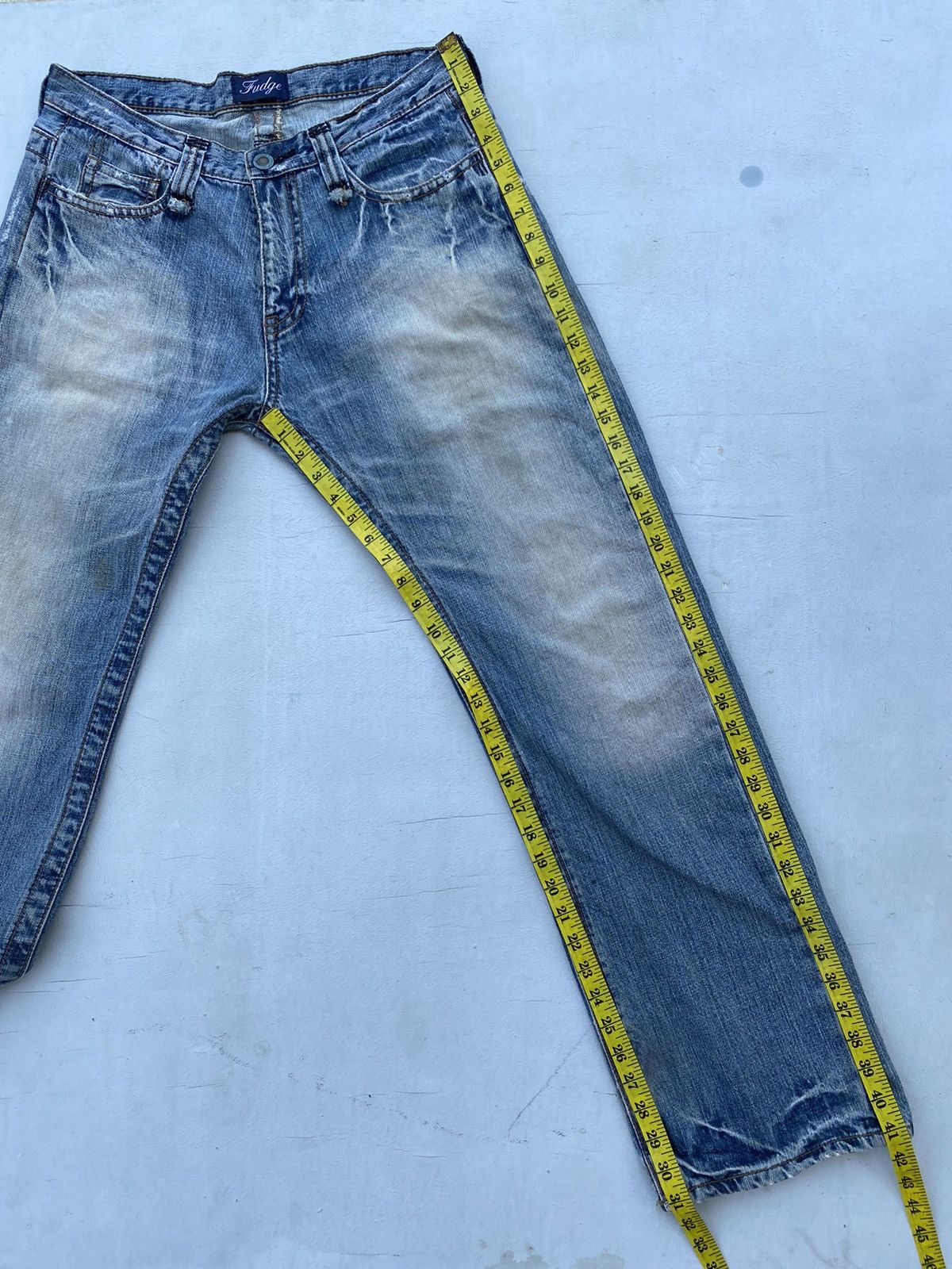 If Six Was Nine × Japanese Brand Fudge Distressed Denim Pants Size US 34 / EU 50 - 23 Thumbnail