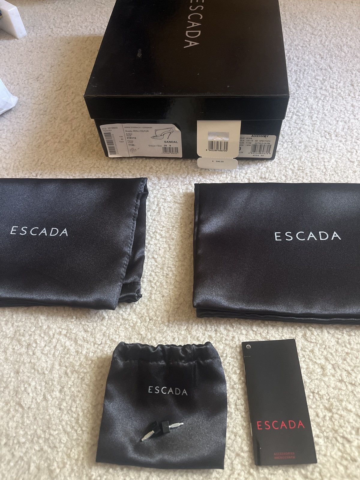 Escada Escada Spectato Sandal Size US 9 / IT 39 - 2 Thumbnail