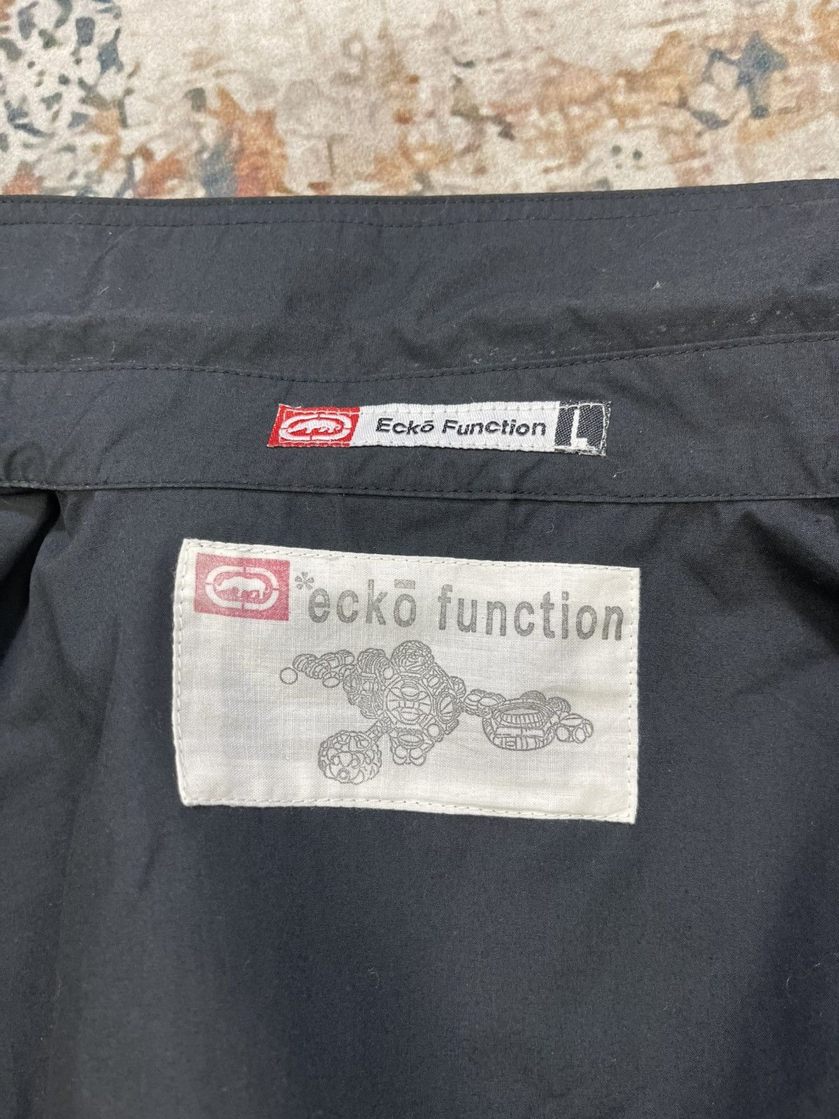 Ecko Unltd. Ecko Function Back Hit Logo Button Up Skate Shirt Size US L / EU 52-54 / 3 - 19 Thumbnail