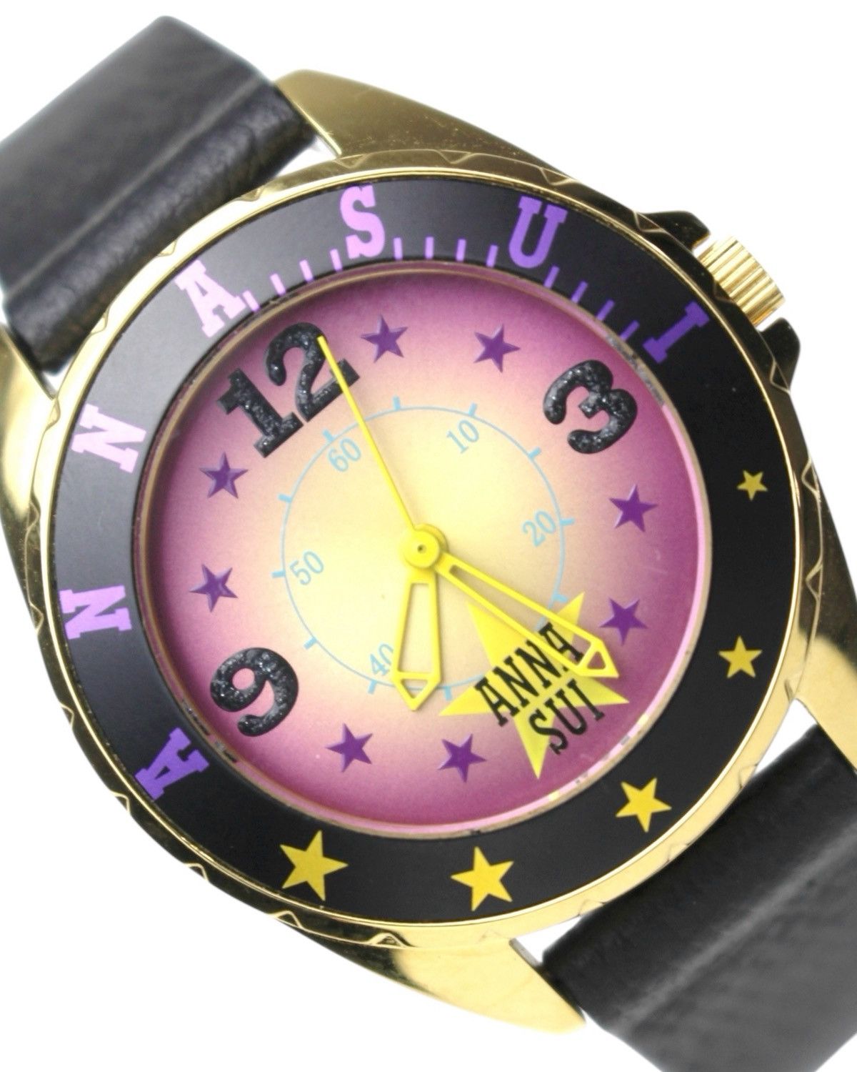 Seiko 2000S SEIKO ANNA SUI JAPAN STARBRURST PURPLE WATCH Size ONE SIZE - 5 Thumbnail