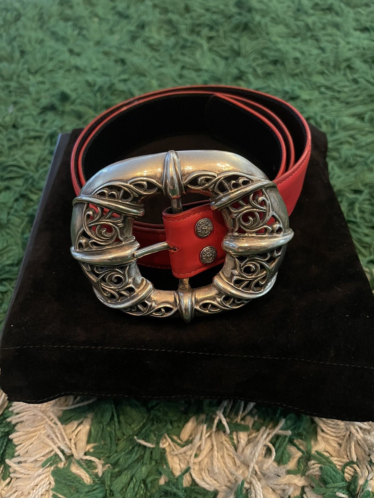 Chrome Hearts Chrome Hearts oversized Double Talon belt | Grailed